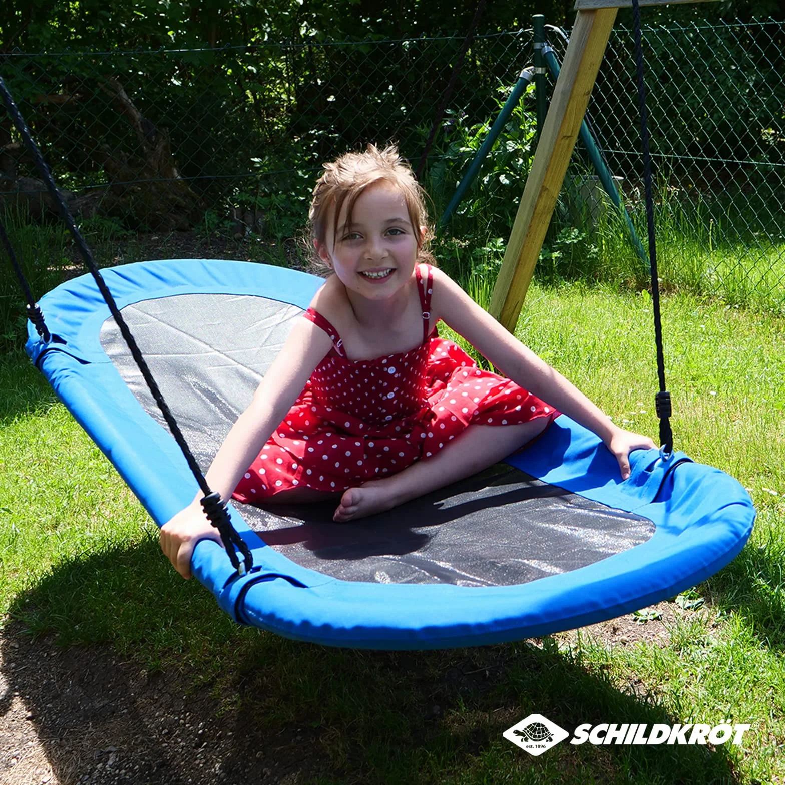 Schildkröt Altalena Nido Ovale da Giardino per Bambini e Adulti, 165 x 70 cm, Sospensione Fino a 150 kg, per Interni ed Esterni