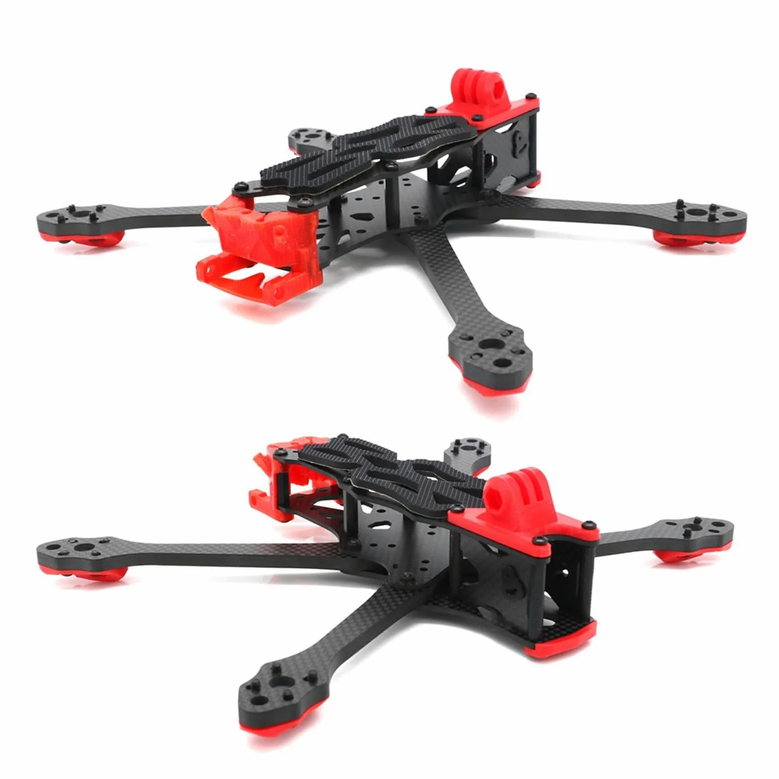 Kit telaio drone, braccio 5.5mm, passo 240mm | Kit telaio drone racing, fibra di carbonio, piastra sup. 2.0mm, inf. 2.5mm(With Print)