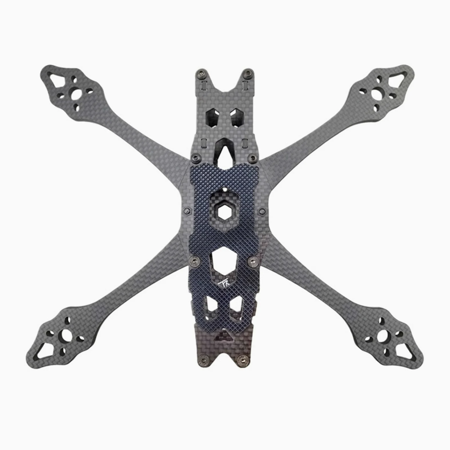 Kit Telaio In Carbonio X-Type Da 5 Pollici 225 Mm Racing | Telaio in carbonio 3K, design a X ampio, bracci a sgancio rapido, motori 2207 for costruzione da corsa.