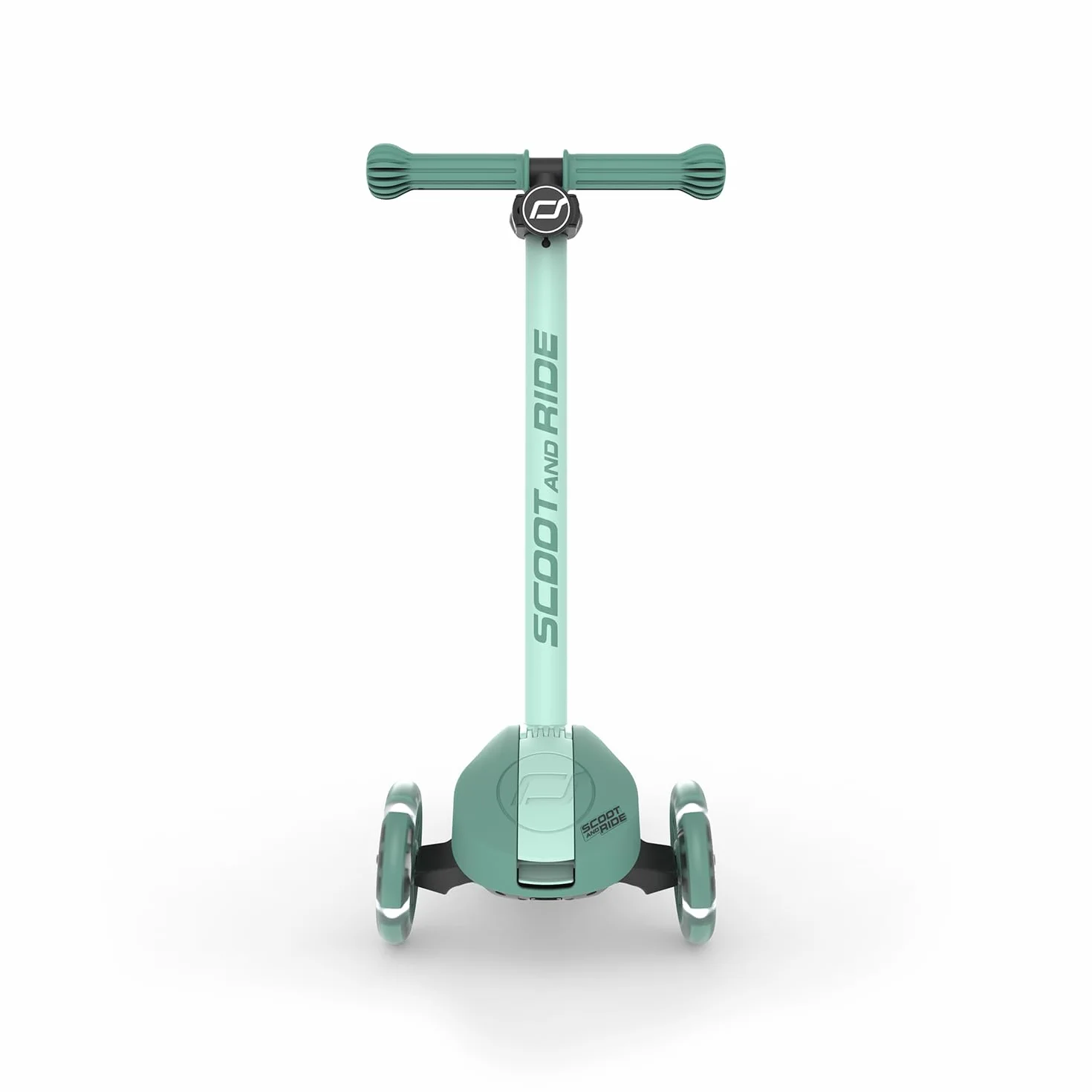 Scoot & Ride Highwaykick 3S Monopattino per bambini regolabile in altezza pieghevole sterzo a LED 96-130 cm