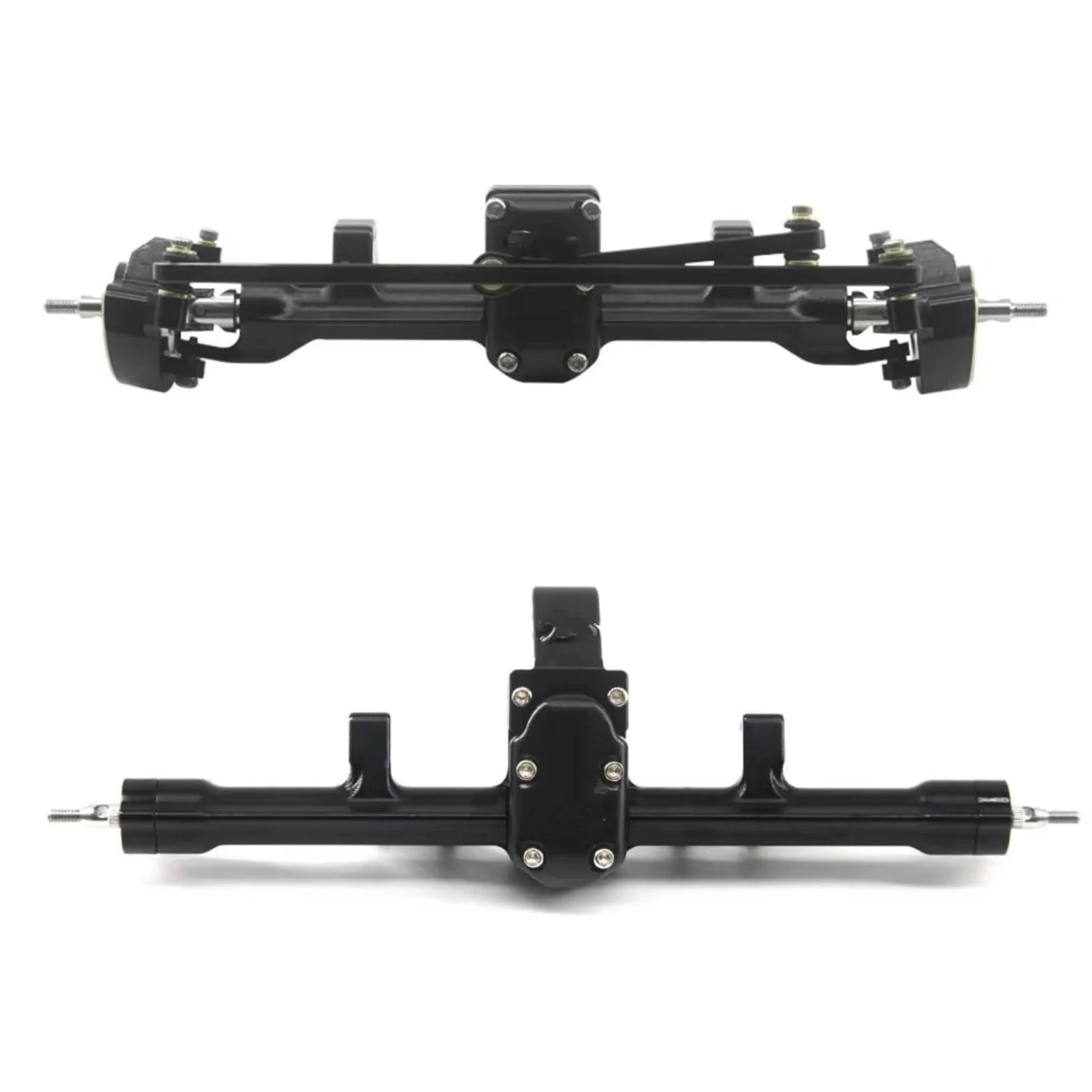 ASSE del Portale RC per SCX24 Parti di Ricambio per Auto RC, Accessori, Assali Anteriori E Posteriori Colore Ottone con Sterzo Acciaio