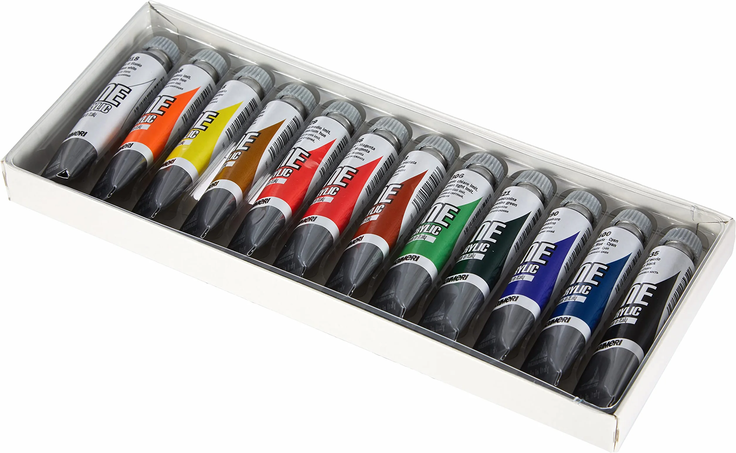 Maimeri set Colori Acrilici 12 Colori Assortiti