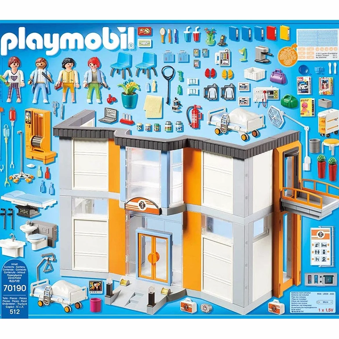 PLAYMOBIL City Life 70190 - Grande Ospedale, Dai 4 anni