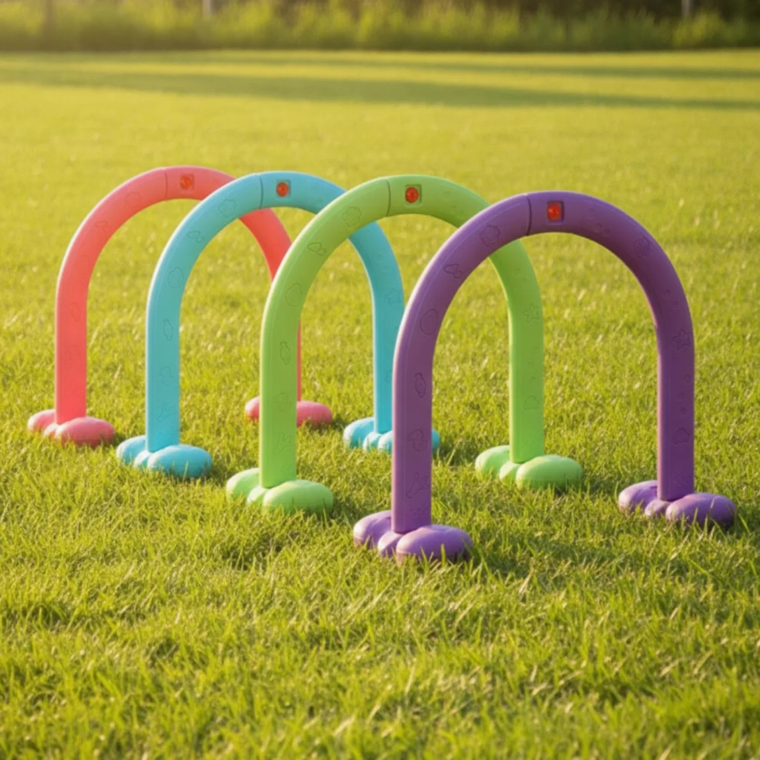 4 Pezzi Arco Gioco Durevoli, Upgrade Set di 4 Pezzi per Tunneling Colori Asilo