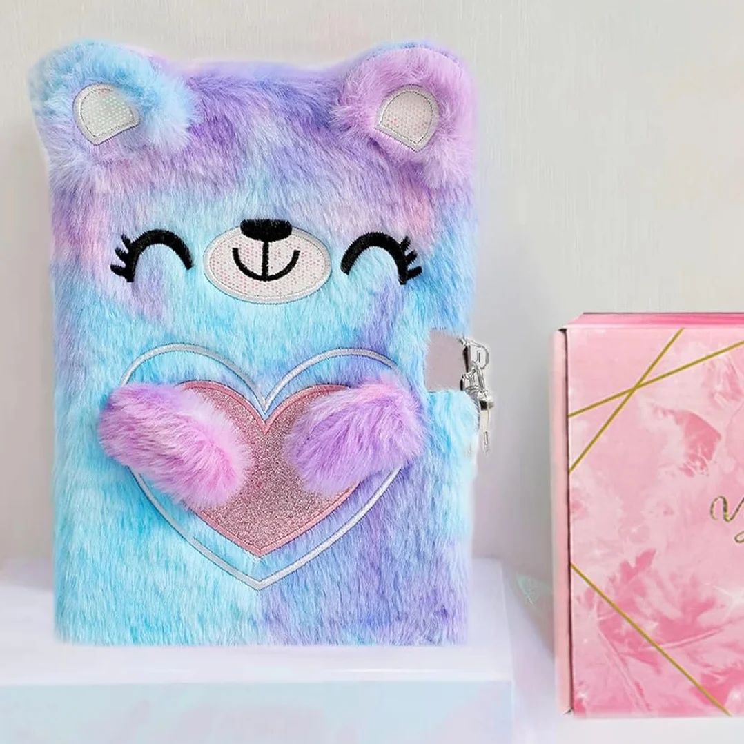 Diario in Peluche per Bambine A5 160 Pagine