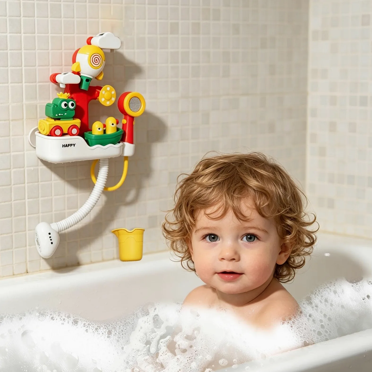 Giocattoli per il Momento del Bagnetto Giocattoli Educativi da Bagno | con Soffione Doccia per il Bagno per in Casa Bagno Doccia Esterno Vasca Regali Feste per Bambini e Bambine