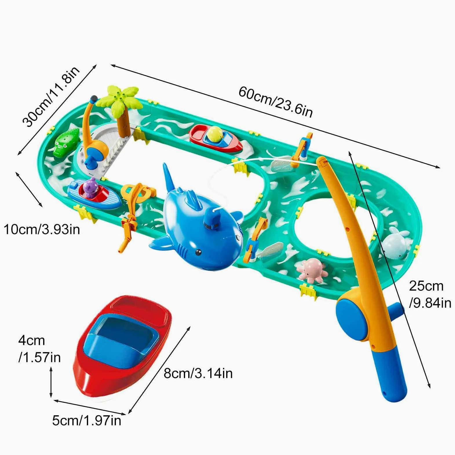 Generico Tavolo Acquatico Tavolo Acqua Barca | Giochi Per Piscina ed Esterni Da Giardino Casa Interni Picnic Campeggio Pubblico Compleanno Domestici