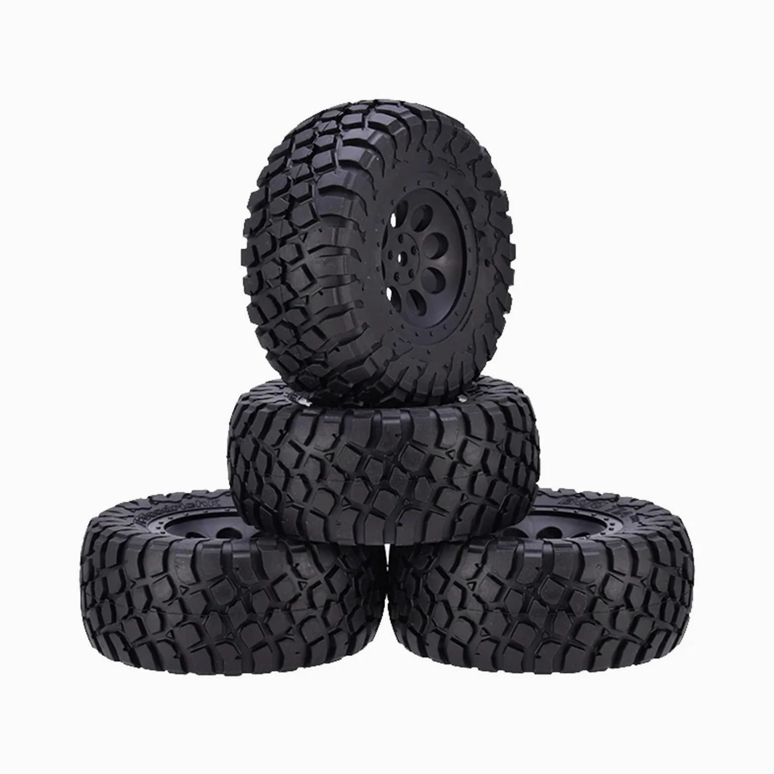 Compatibile Con Traxxas Per Slash Per HPI 4 Pezzi RC Ruote 1:10 Pneumatici Per Camion A Percorso Breve Pneumatici In Gomma Accessori Di Aggiornamento Per Auto RC RC Car Ruota