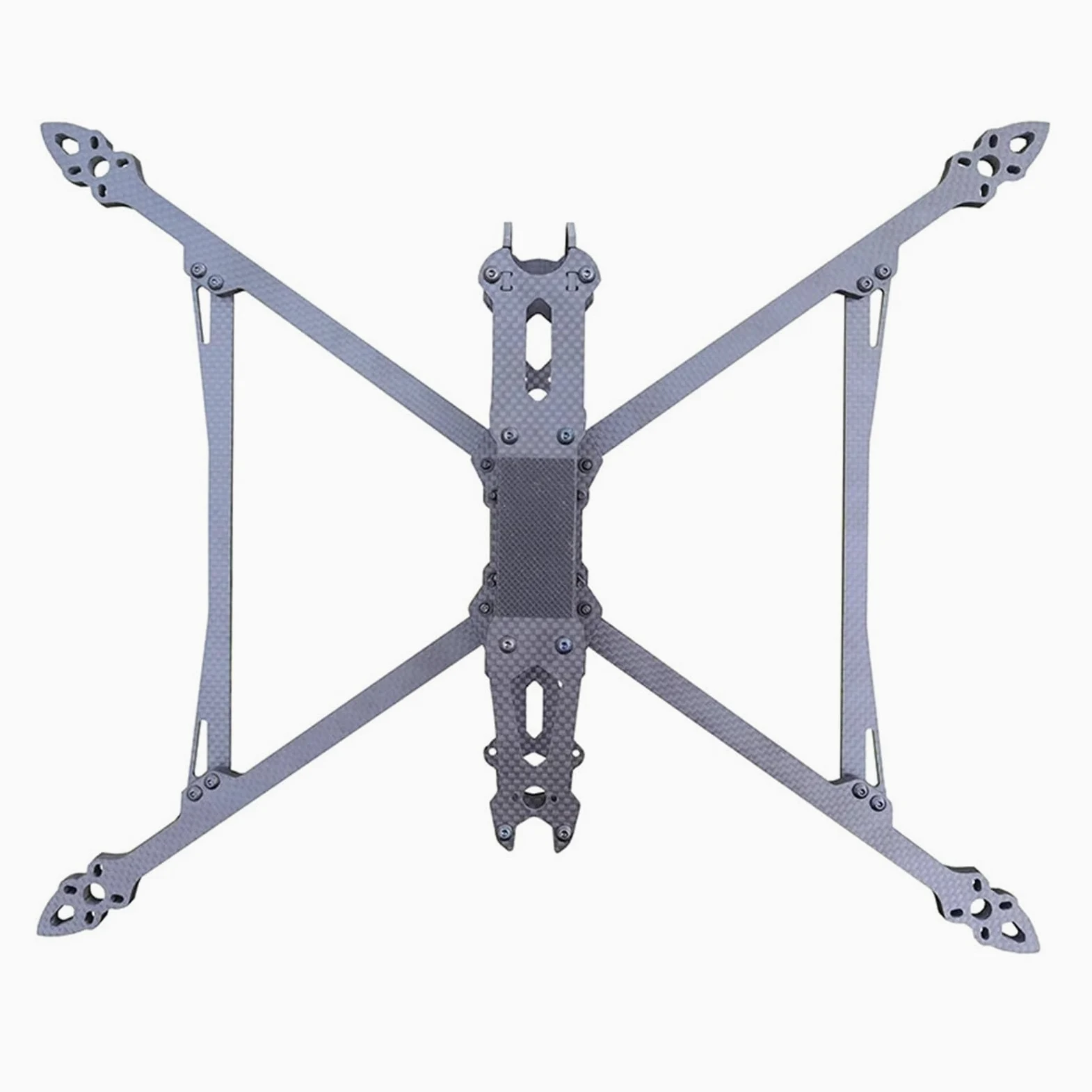 Compatibile con MAK4, V2 MARK4 Drone Frame KIT 8/9/10 pollici 367/387/427 mm in fibra di carbonio for RC Freestyle Long Range Racing Quadcopter(MARK4 V2 8inch)