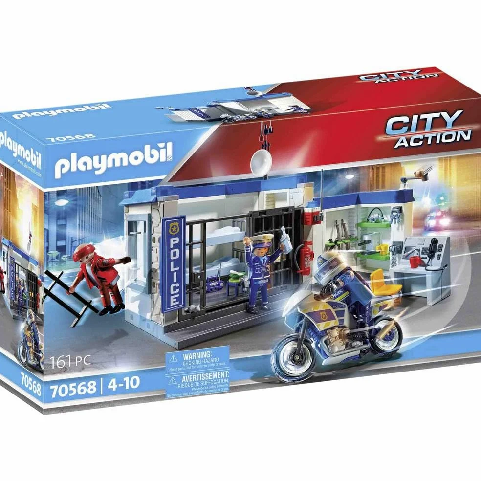 PLAYMOBIL City Action 70568 - Fuga dalla Stazione di Polizia, Dai 4 ai 10 anni