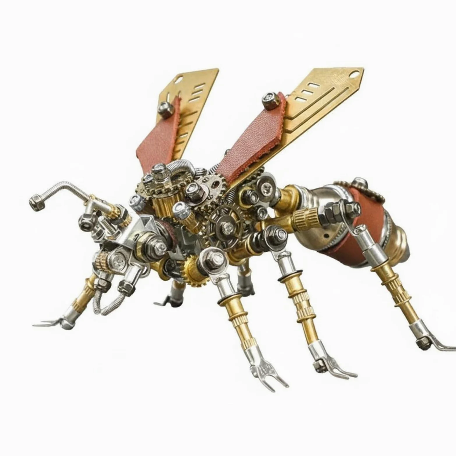 Colcolo Artware Puzzle Modellino Metallo Scultura Meccanica Industriale Dettagli Decorativi Steampunk Adatto per Arricchire Scrivania Collezione Personale, Formica Volante Meccanica