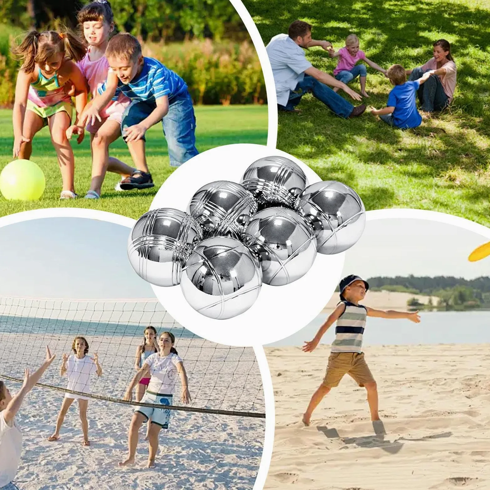 Palla da bowling Kit, Borsa Da Trasporto, Multiuso, Per La Famiglia | Palla da bowling Per Attività All'Aperto In Giardino In Spiaggia Nei Picnic E Nelle Vacanze