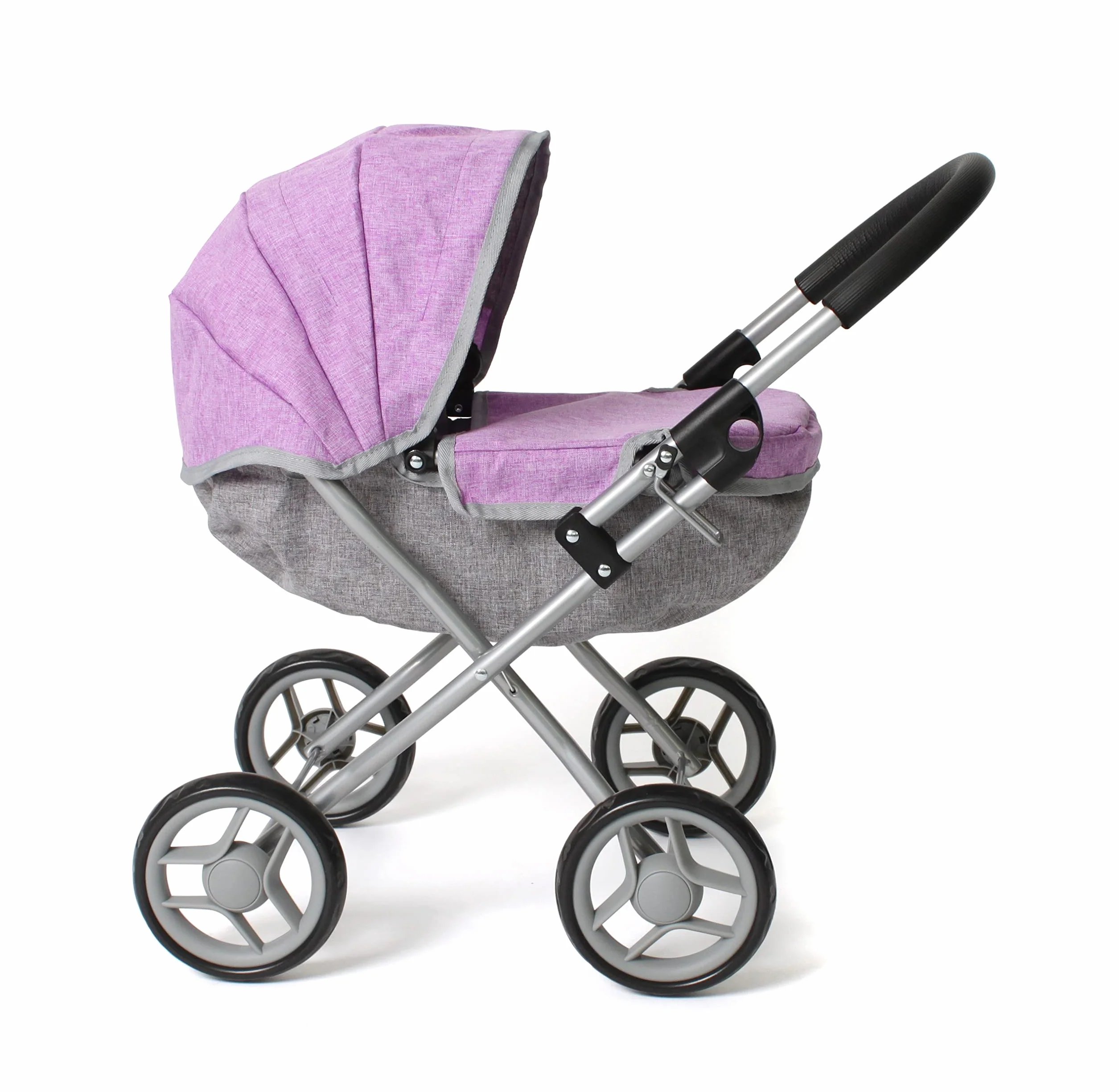 Bayer Chic 2000 Passeggino per bambole Lilli, piccolo passeggino per bambole, colore: viola melange 550-69