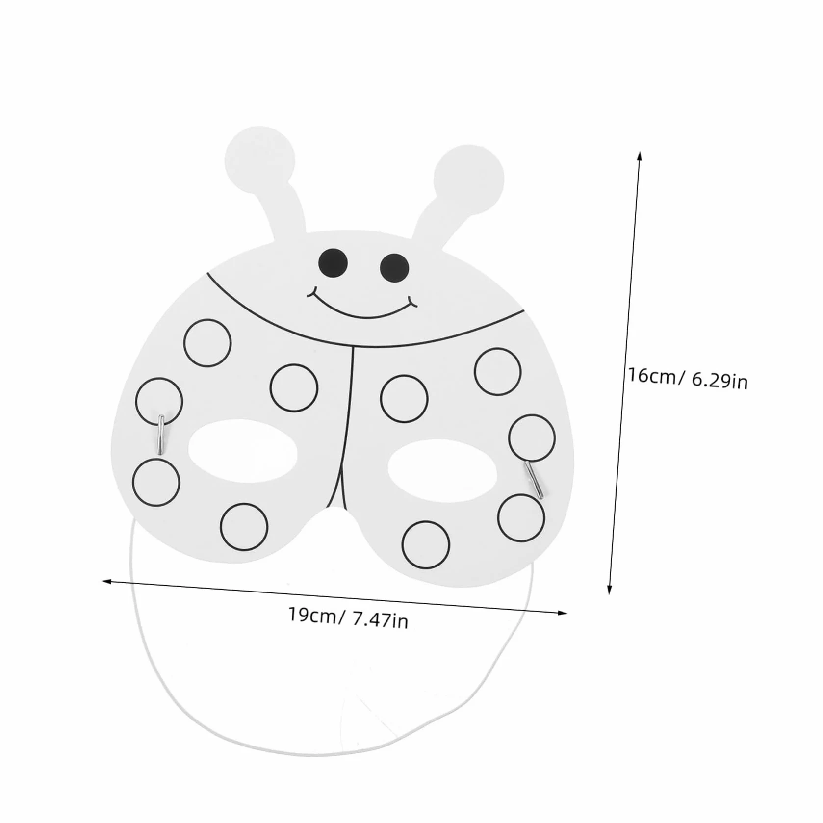 Yardwe Maschera Animale Fai-da-te per Bambini, Set 1, Carta Plastico | Decorazioni Scuola, 24 Pezzi con 12 Pennelli Acquerello, per Crafting e Rappresentazione Scenica Stile Casuale