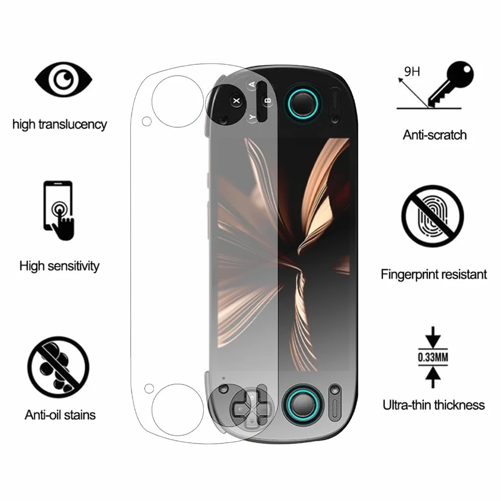 Pellicola proteggi schermo per Retroids Pocket 5 [1-Pack] 9H Game Console Pellicola Protettiva Pellicola Protettiva in Vetro Temperato Pellicola Protettiva per Retroids Pocket 5 Console