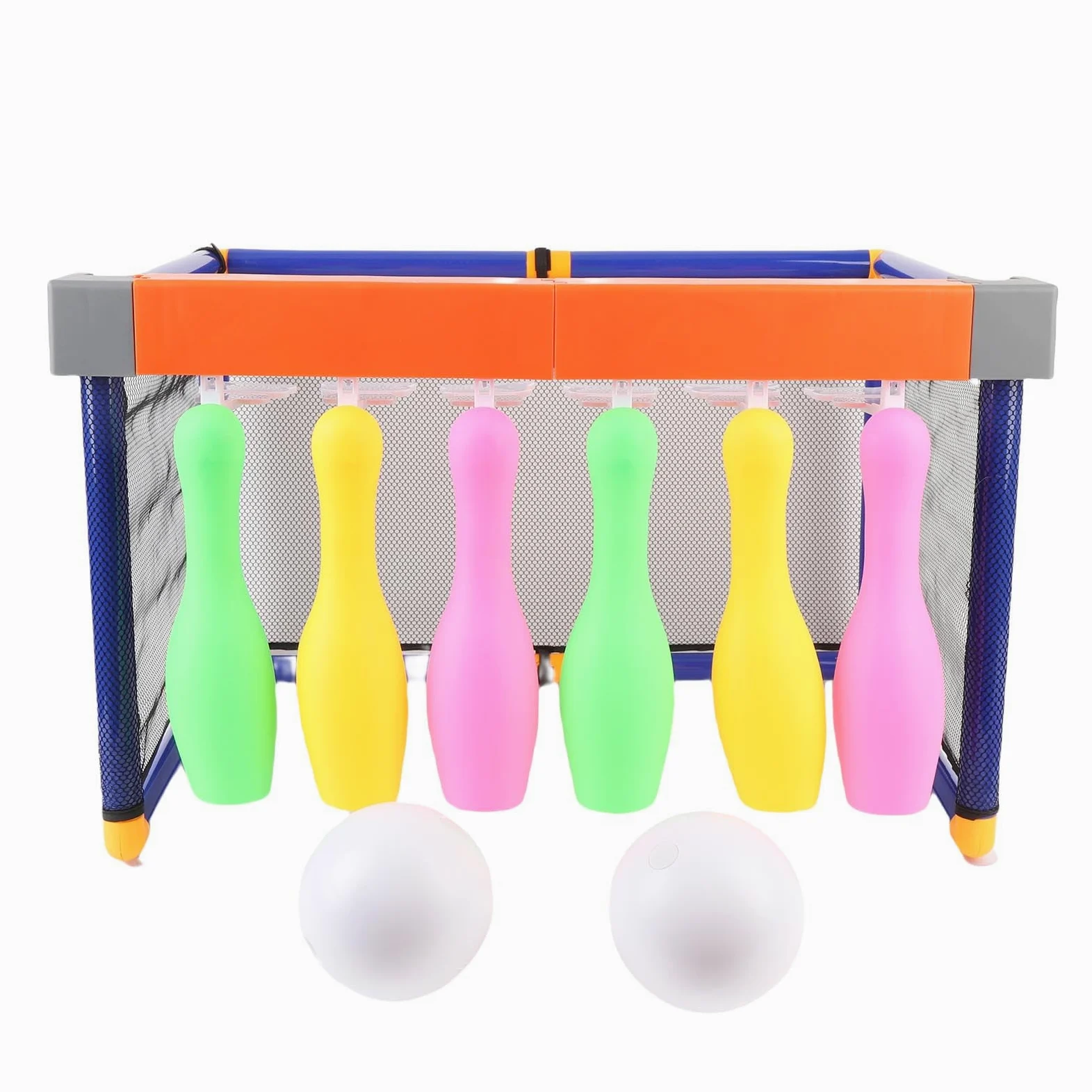 YUYTE Set Giochi Calcio e Bowling 2 in 1 per Bambini con Birilli Luminosi