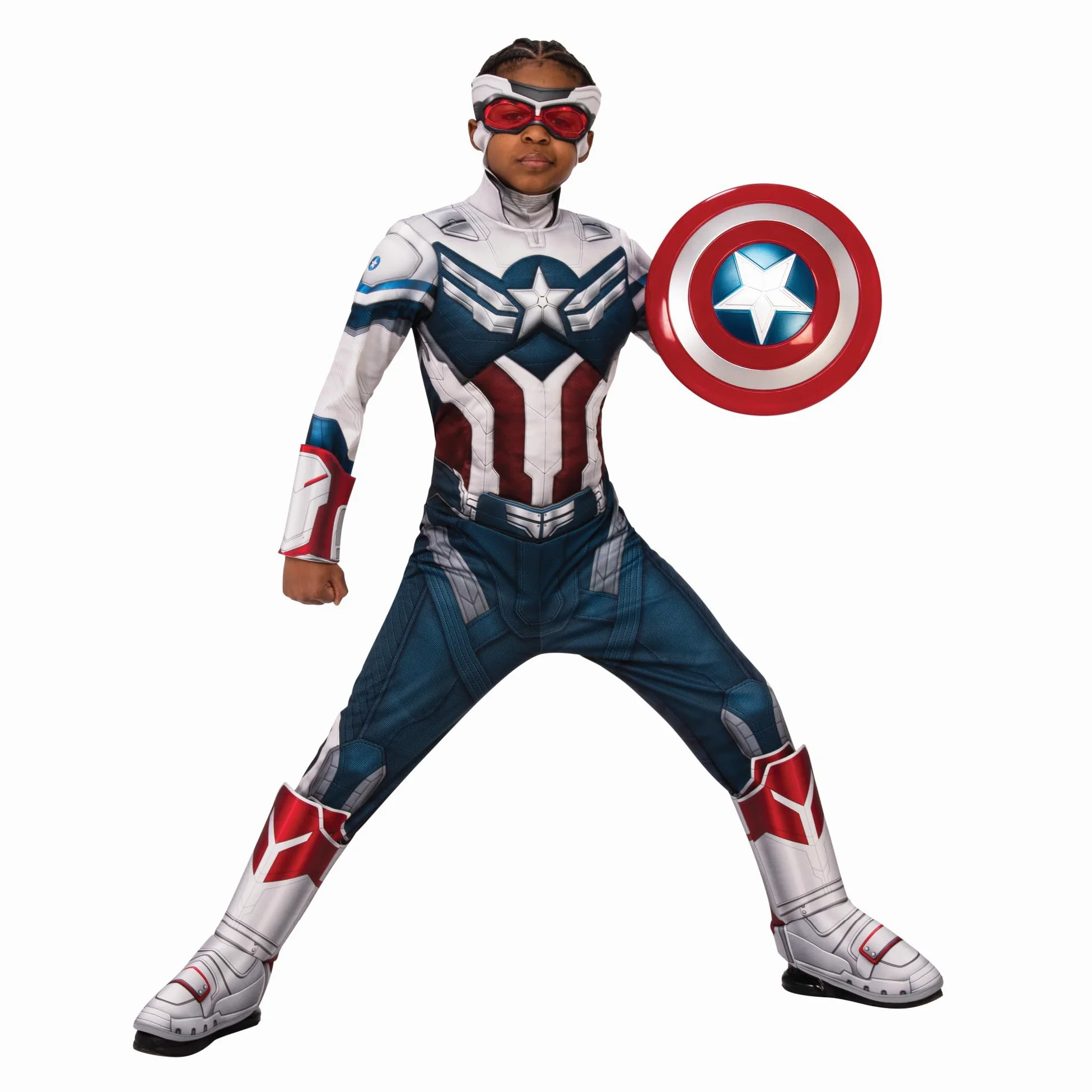 Rubie's Marvel: The Falcon And The Winter Soldier Captain America Deluxe Costume Costume Bambini e ragazzi
