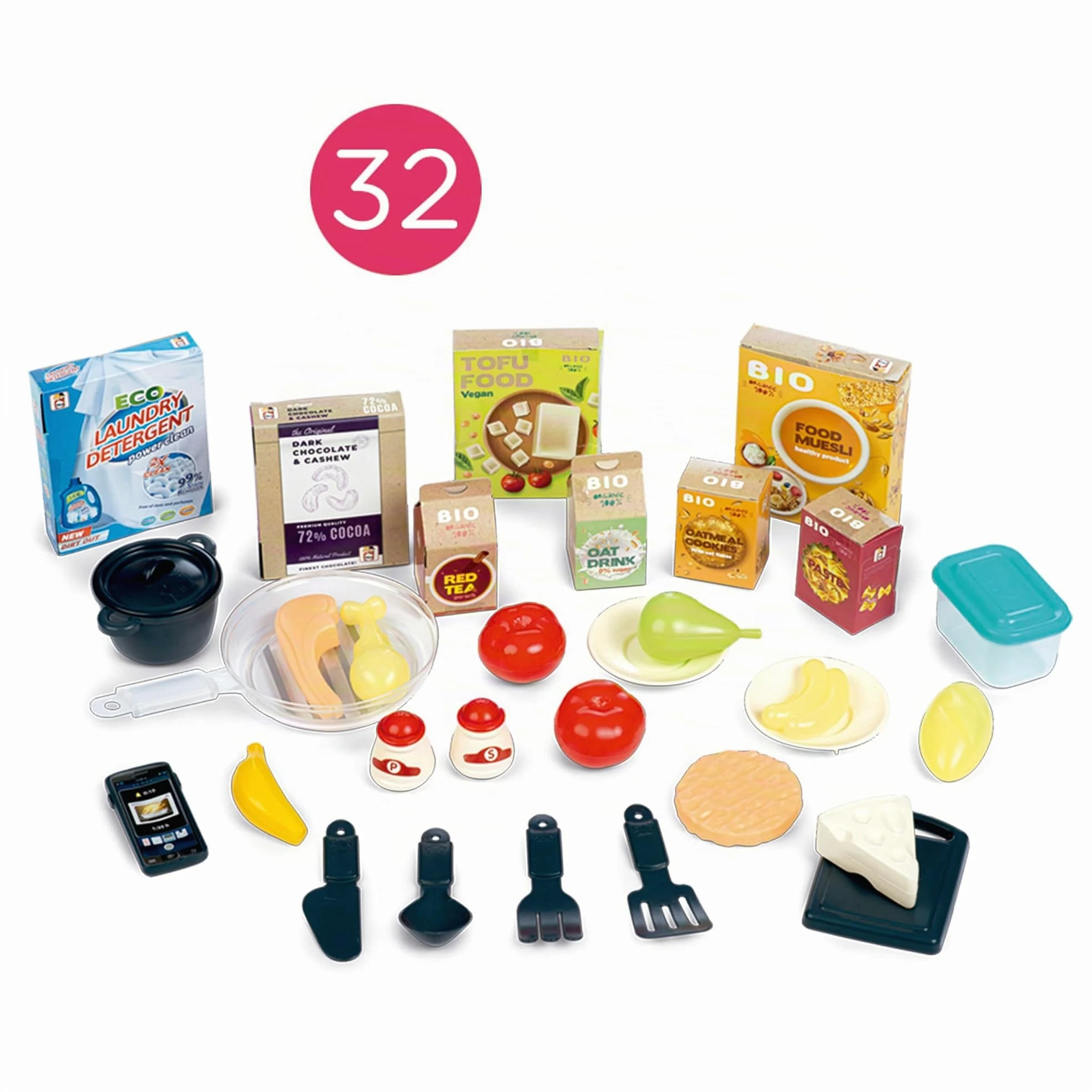 Chicos - Cucina per Bambini | Deli Cucina 2 in 1 con Luci LED e Suoni | Accessori Fotocromatici | Fornello Trasformabile in Barbecue | A partire da 3 anni (85104)
