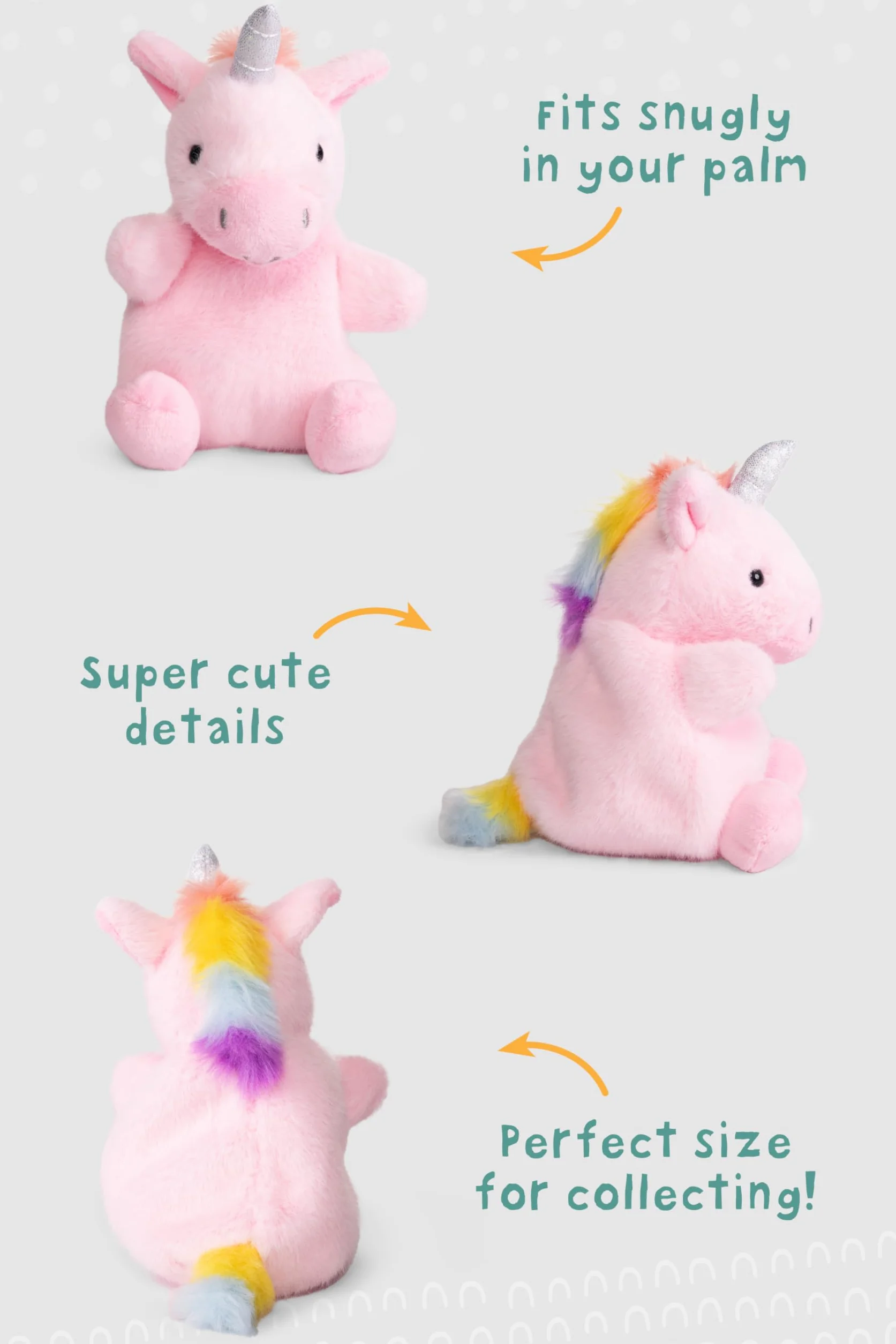Living Nature LITTLE Snugglies Unicorno Rosa Peluche – Collezione Animali Fantasia per Bambini, Giocattolo Morbido e Coccoloso