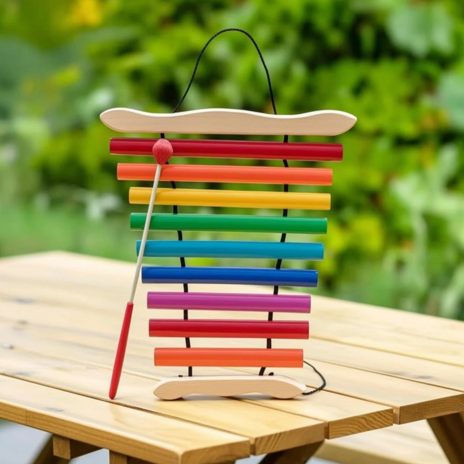 Amagogo Glockenspiel Bambini Xilofono Strumento Percussione Giocattolo Didattico Campanello in Legno E Metallo con Mazzuolo Bicolore Maneggevole Adatto per , Multicolore