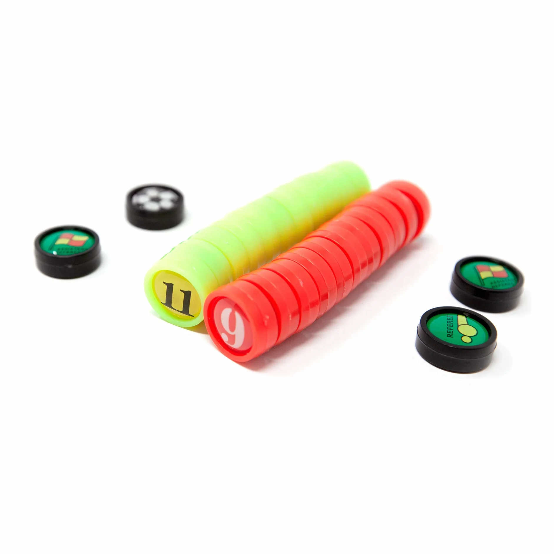 Pedine Magnetiche di Calcio, 26 Calamite da 1,4 Centimetri di Diametro con Borsa
