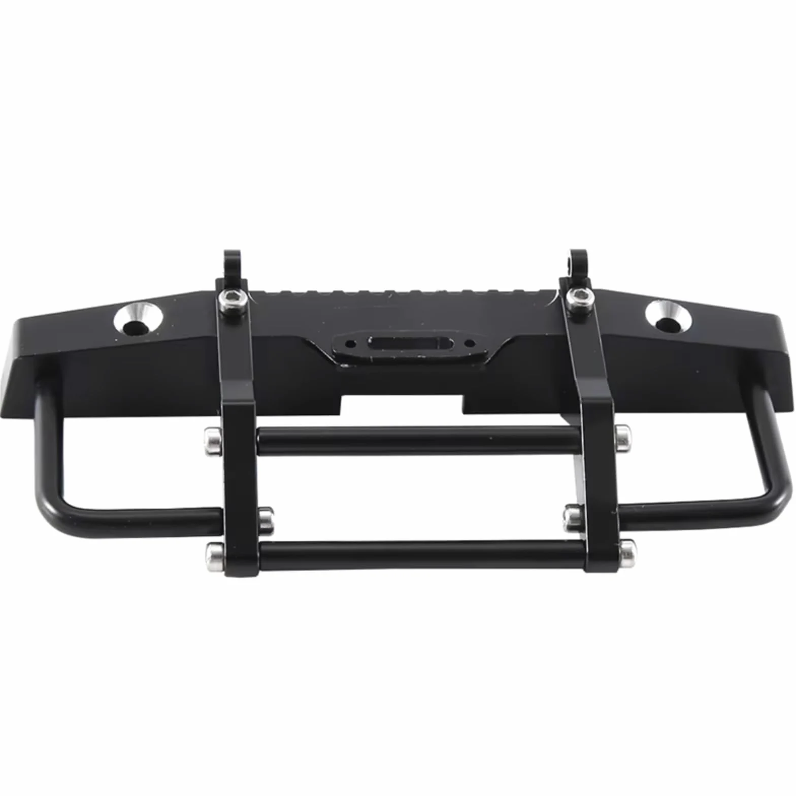 Parti per Auto RC per Traxxas per TRX4M 1/18 RC Crawler Car Upgrade Parts Paraurti Anteriore Metallo con Gancio di Traino