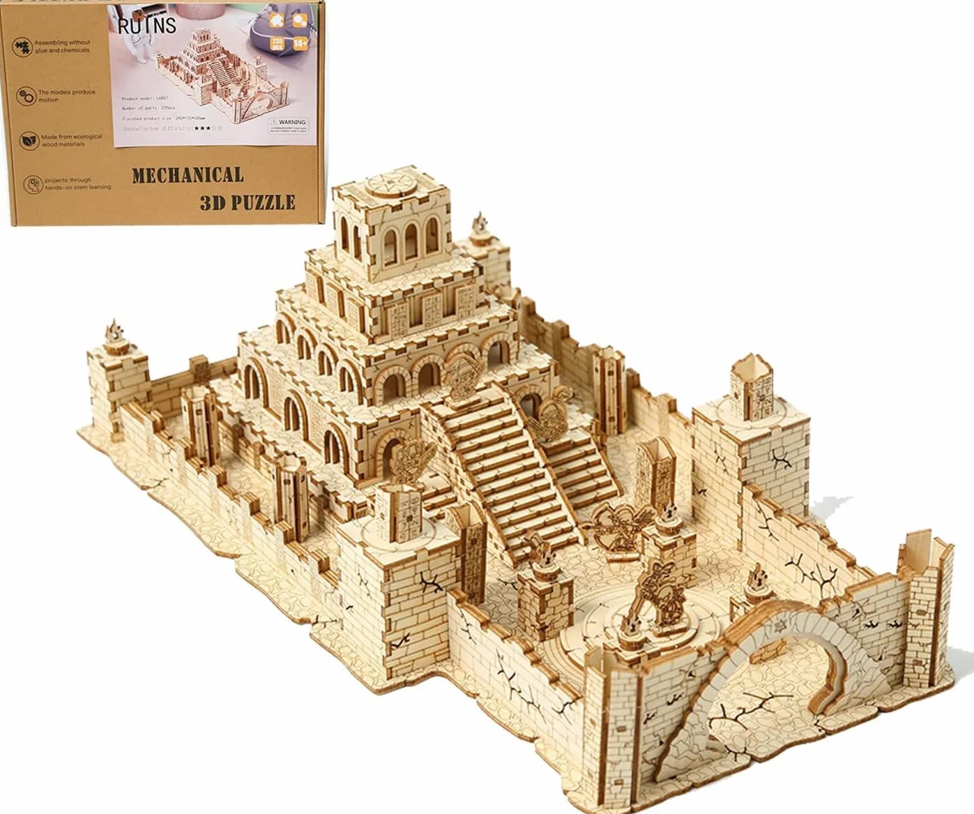 Puzzle in legno 3D, set di modellini in stile vintage, 3D, puzzle in legno, per adulti, decorazione per la casa, giocattolo per adulti e bambini