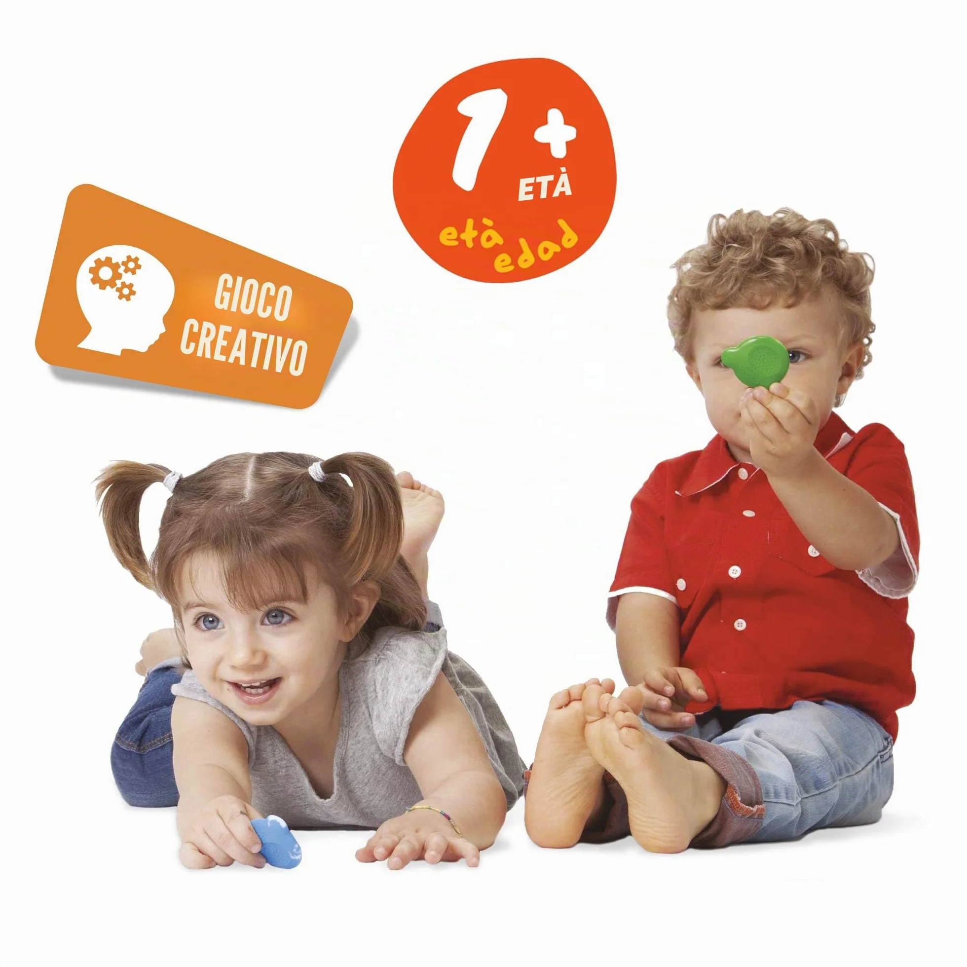 CARIOCA Pastelli Baby Teddy Crayons, Scatola di 6 Pastelli Colorati a Forma di Orsetto, Pastelli Per Bambini dai 12 Mesi, 6 Pezzi