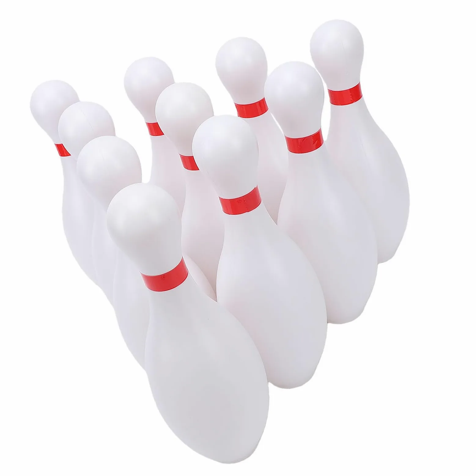 Set da Bowling per Bambini, Durevole, Sicuro, 10 Birilli in Plastica Bianca con 2 Palline Leggere, per Divertimento in Famiglia, Uso Interno Ed Esterno (Bambini dai 3 Anni su)
