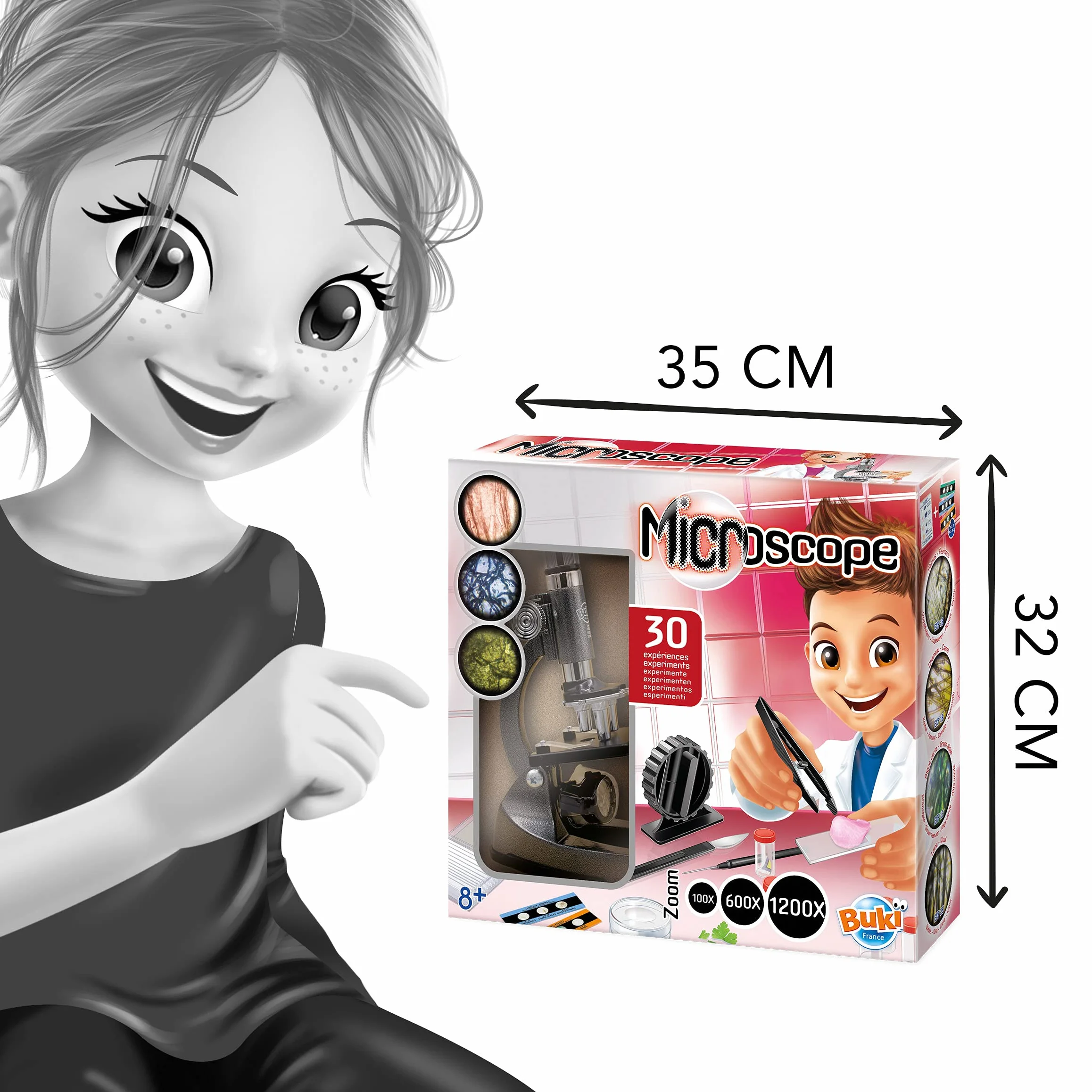 Buki France MS907B Microscopio 30 esperimenti