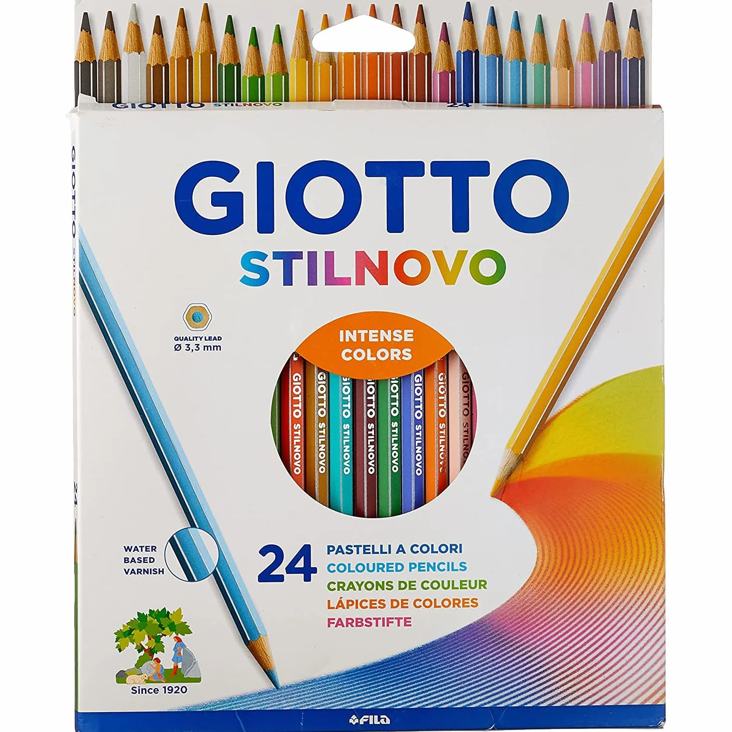 GIOTTO Extra Fine - Astuccio da 12 Tempere Extra Fine in Tubetto + 1 Pennello, 12ml