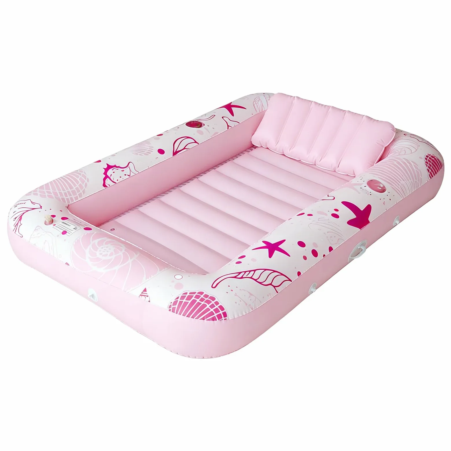 Sedia a sdraio per piscina abbronzante, galleggiante da letto confortevole, sedie a sdraio gonfiabili da 72,83x45,28 pollici con portabicchiere, materasso ad aria in PVC, galleggiante per piscina con