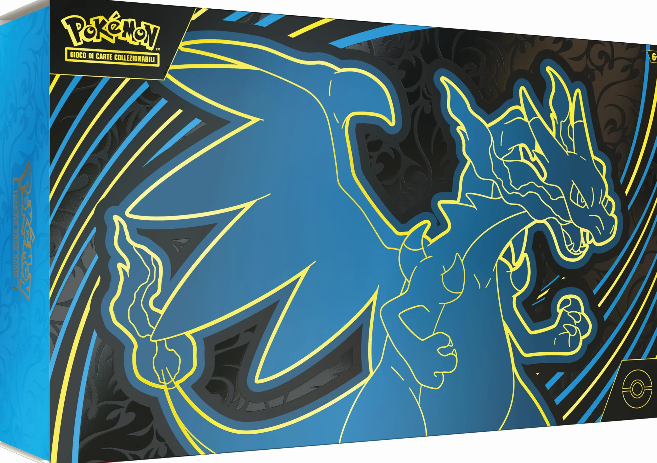 Pokémon GCC: Collezione Ultra Premium Mega Charizard X-ex con 2 carte olografiche, 18 buste espansione e accessori premium