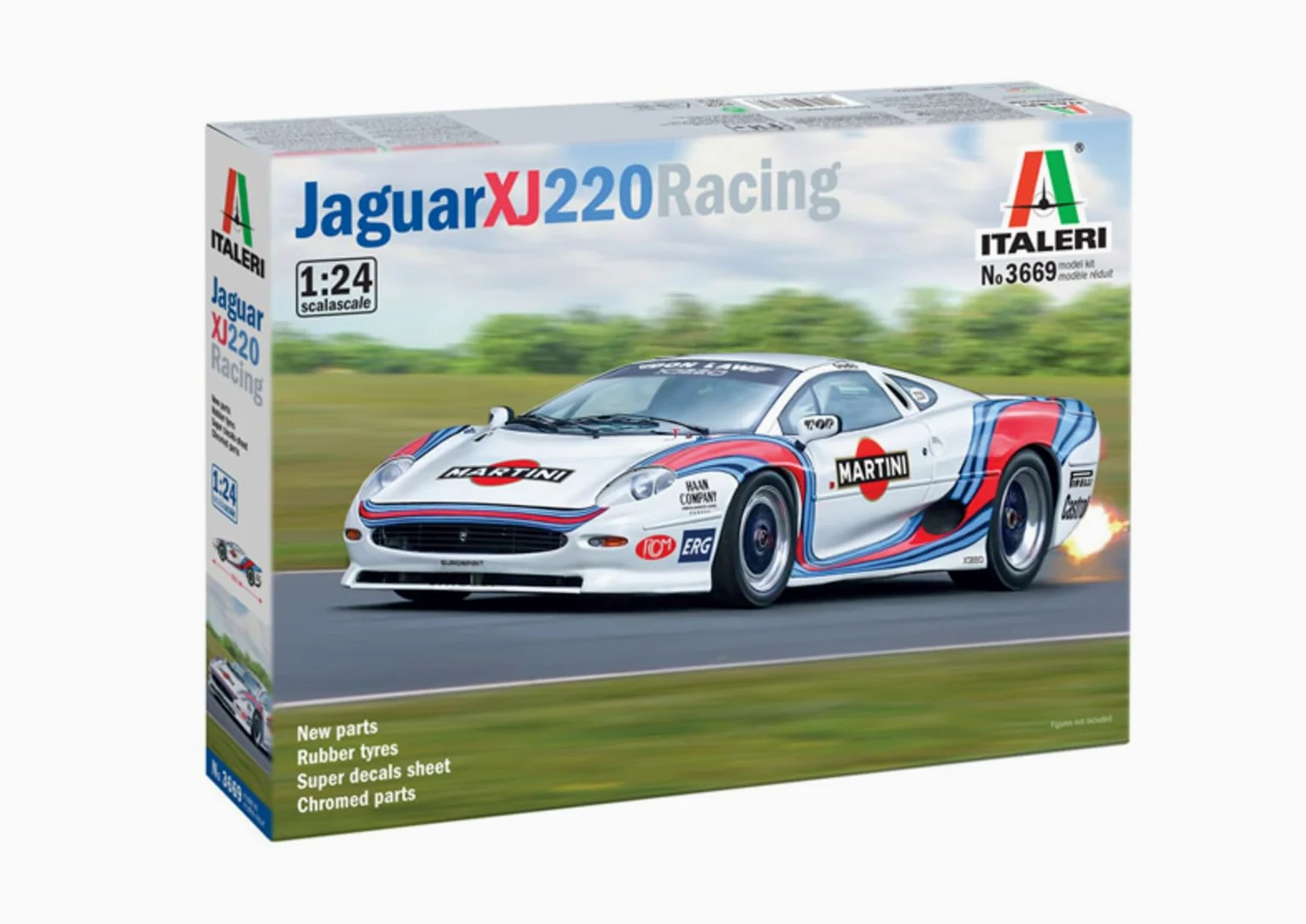 ITALERI 3669 Jaguar XJ 220 Racing, Model Kit/Modello in plastica da montare. Scala 1:24 Skill 2