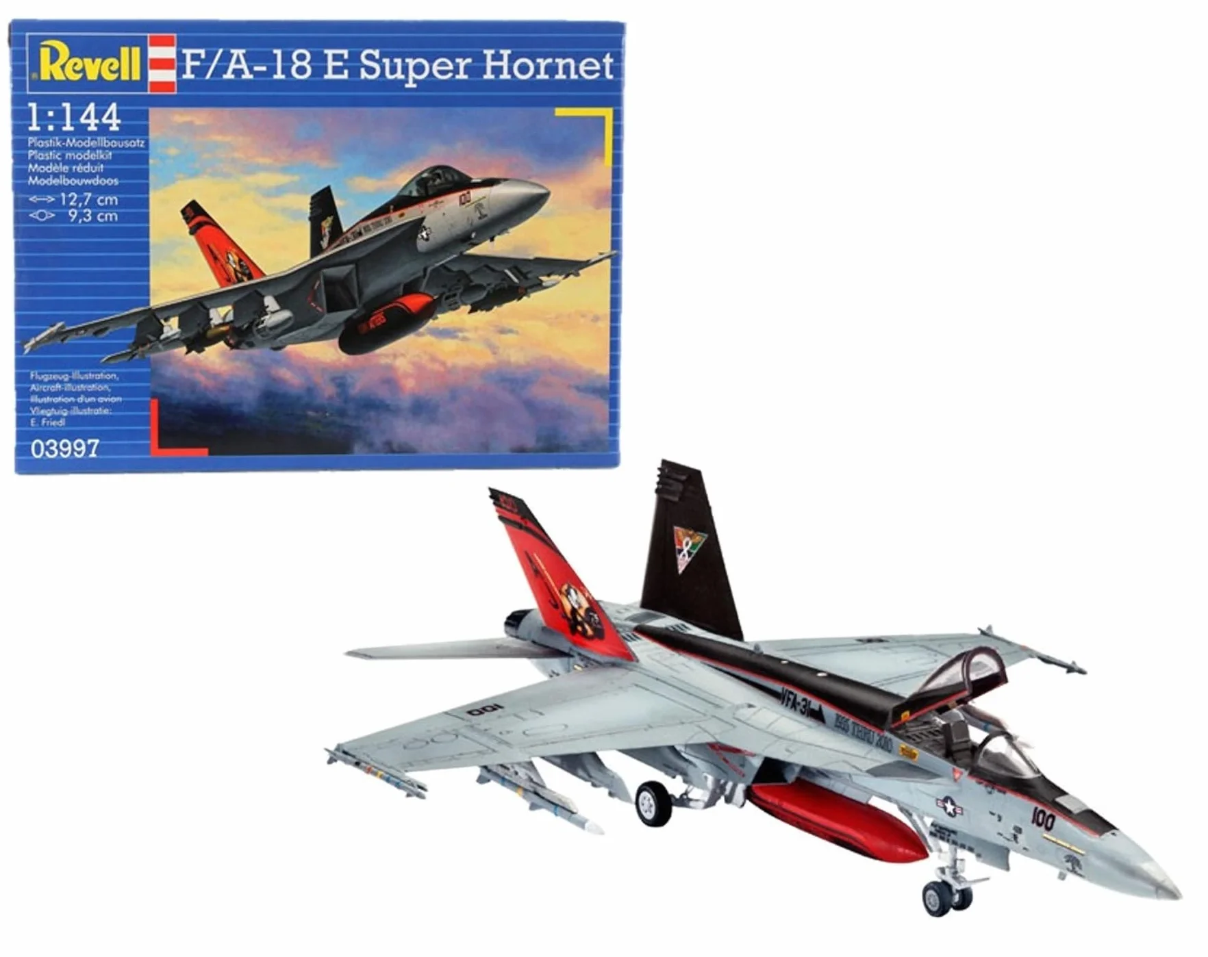 Revell F/A-18E Super Hornet Modellino Scala 1:144