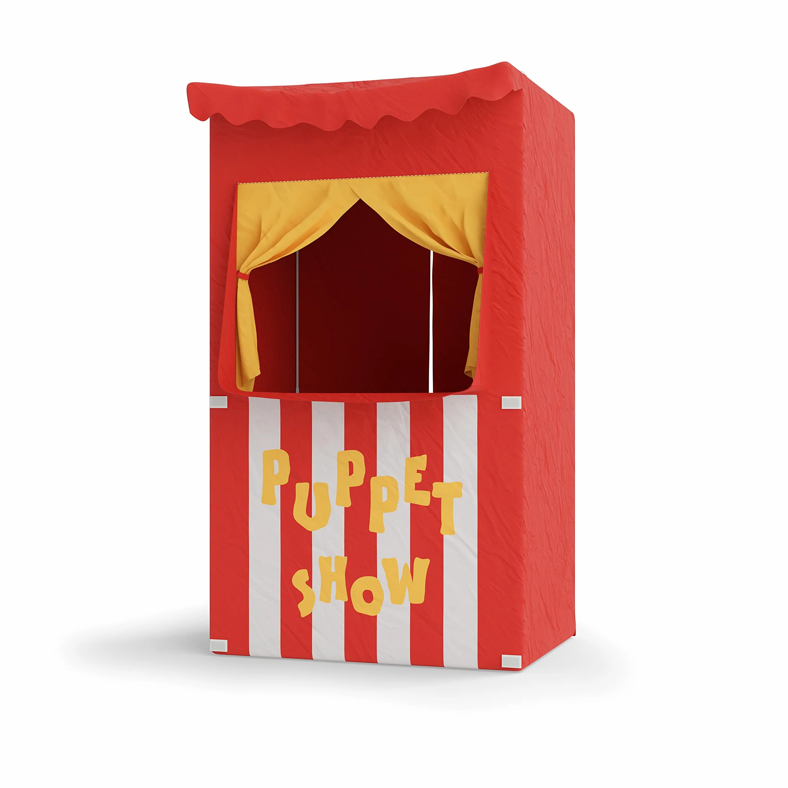 Teatro dei burattini per Bambini 120x70x50 cm Rosso Convertibile in Negozio