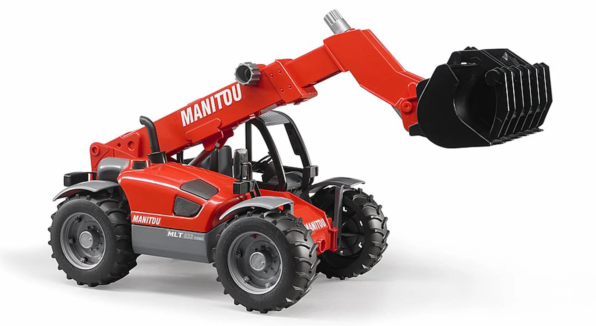 bruder 02125 - Pala telescopica Manitou MLT 633, veicoli, veicolo da costruzione, macchina da costruzione, carrello elevatore, pala gommata, giocattolo