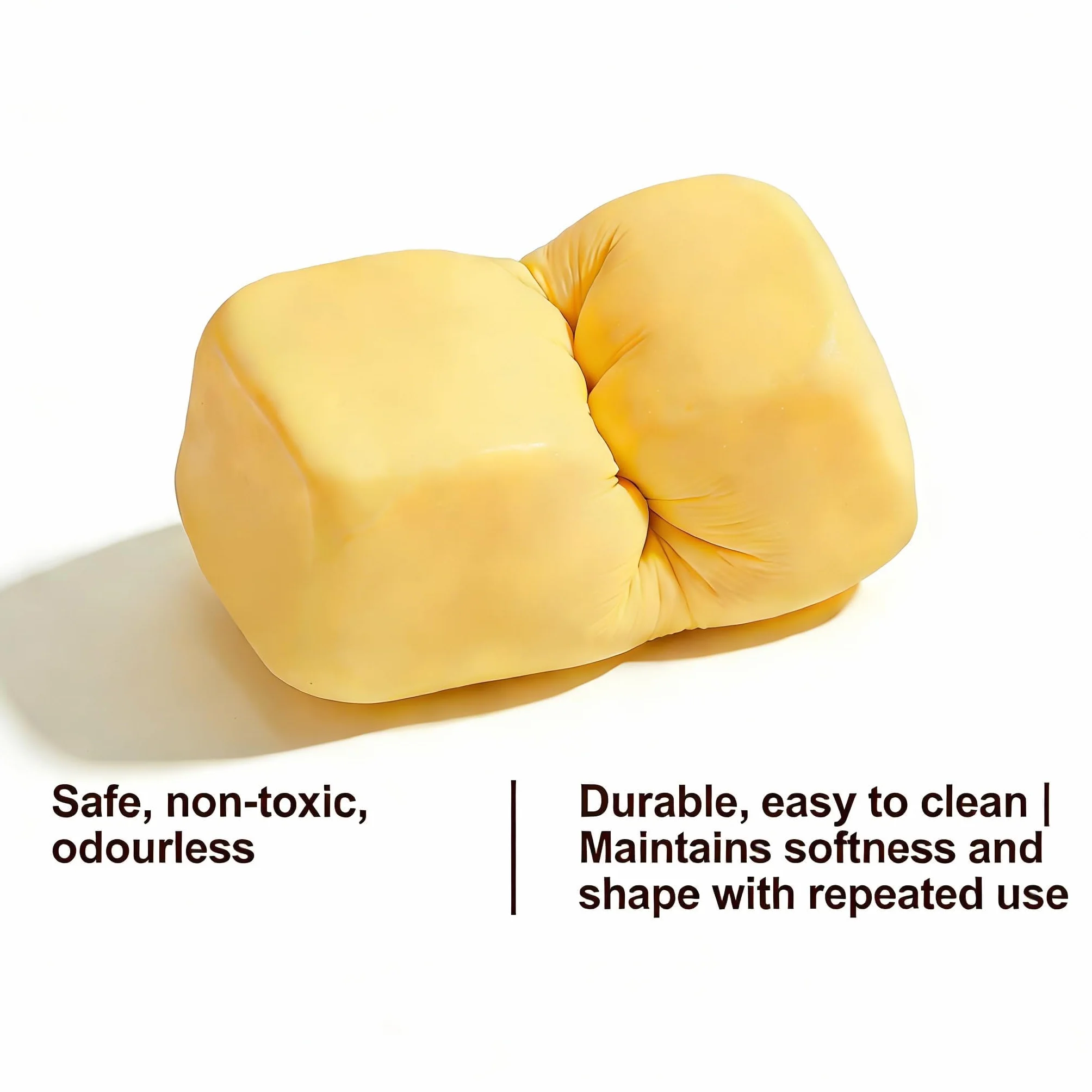 Burro di formaggio morbido Squishy Recupero lento Riduzione dello stress Sensoriale Giocattolo Per Adulti Bambini Casa Ufficio Viaggi Calmante Compatto Leggero Morbido Antistress Fidget Toy Divertente