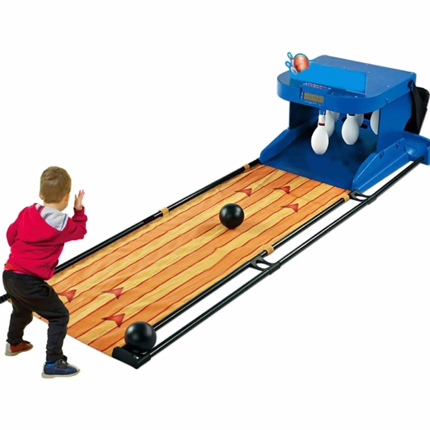 Pista Da Bowling Per La Casa, Set Da Bowling, Gioco Di Bowling Elettronico, Console Per Giochi Sportivi Di Bowling Per Interni, Reset Automatico/Effetti Sonori Di Simulazione(3.5m)