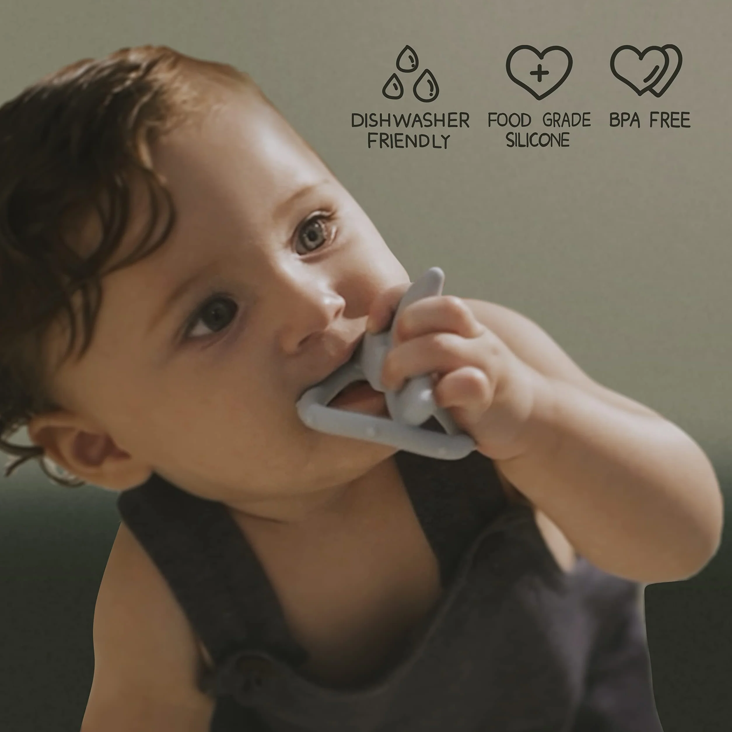 Moonkie Giochi Impilabili, Gioco Bambino Silicone, Giochi Dentizione Neonato, Torre Montessoriana, Giocattoli Educativi, Costruzioni per Bambini, Dentizione Super Morbide, Giochini Regalo, 7 Pezzi