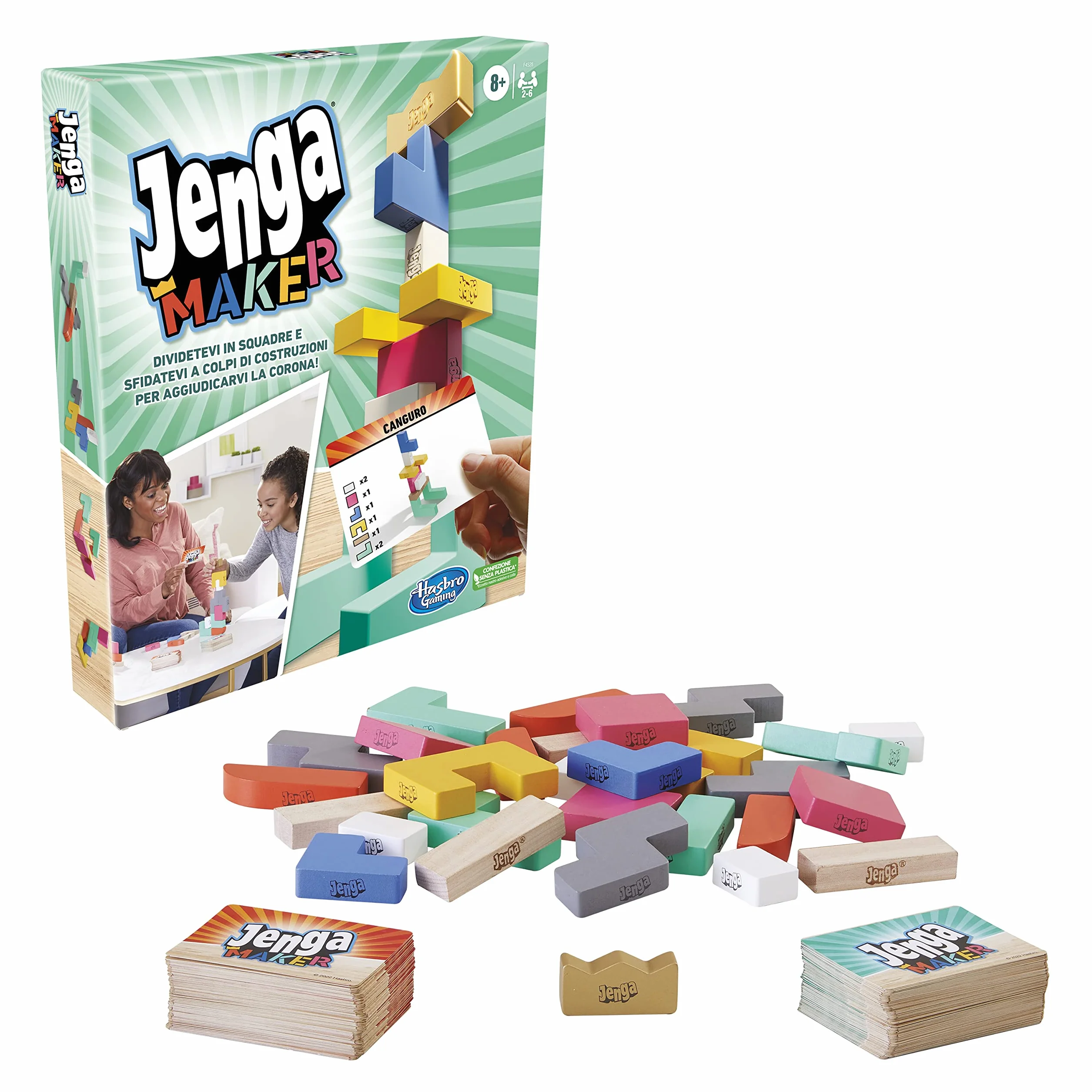 Hasbro - Gaming Jenga Maker, 8+