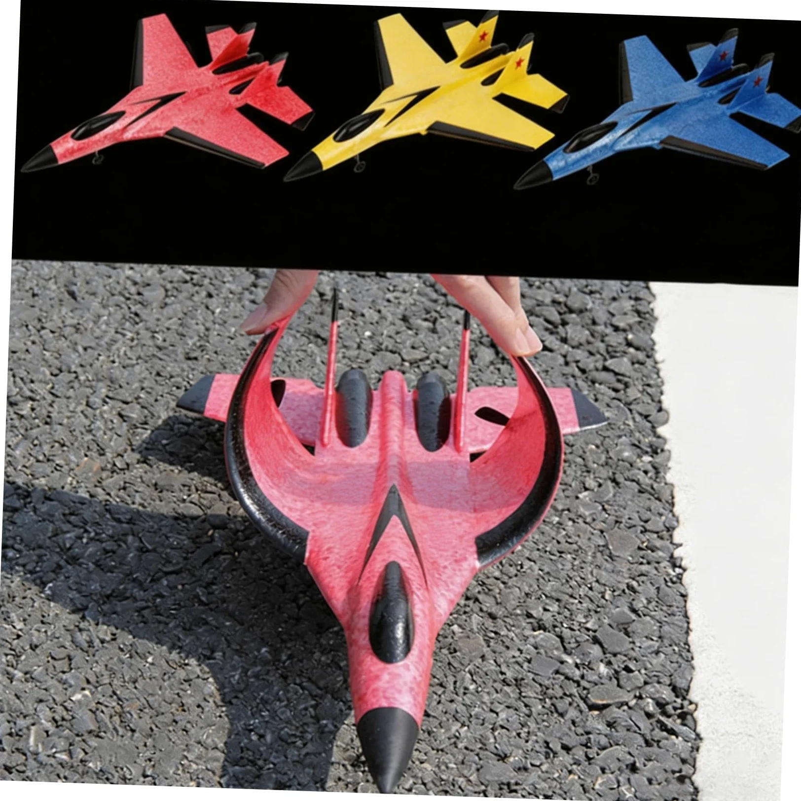 ibasenice Aereo Rc Elettrico per Ragazza Aliante ad Ala Fissa Bilaterale Realizzato in Materiale Epp Resistente Ricaricabile Tramite Cavo USB
