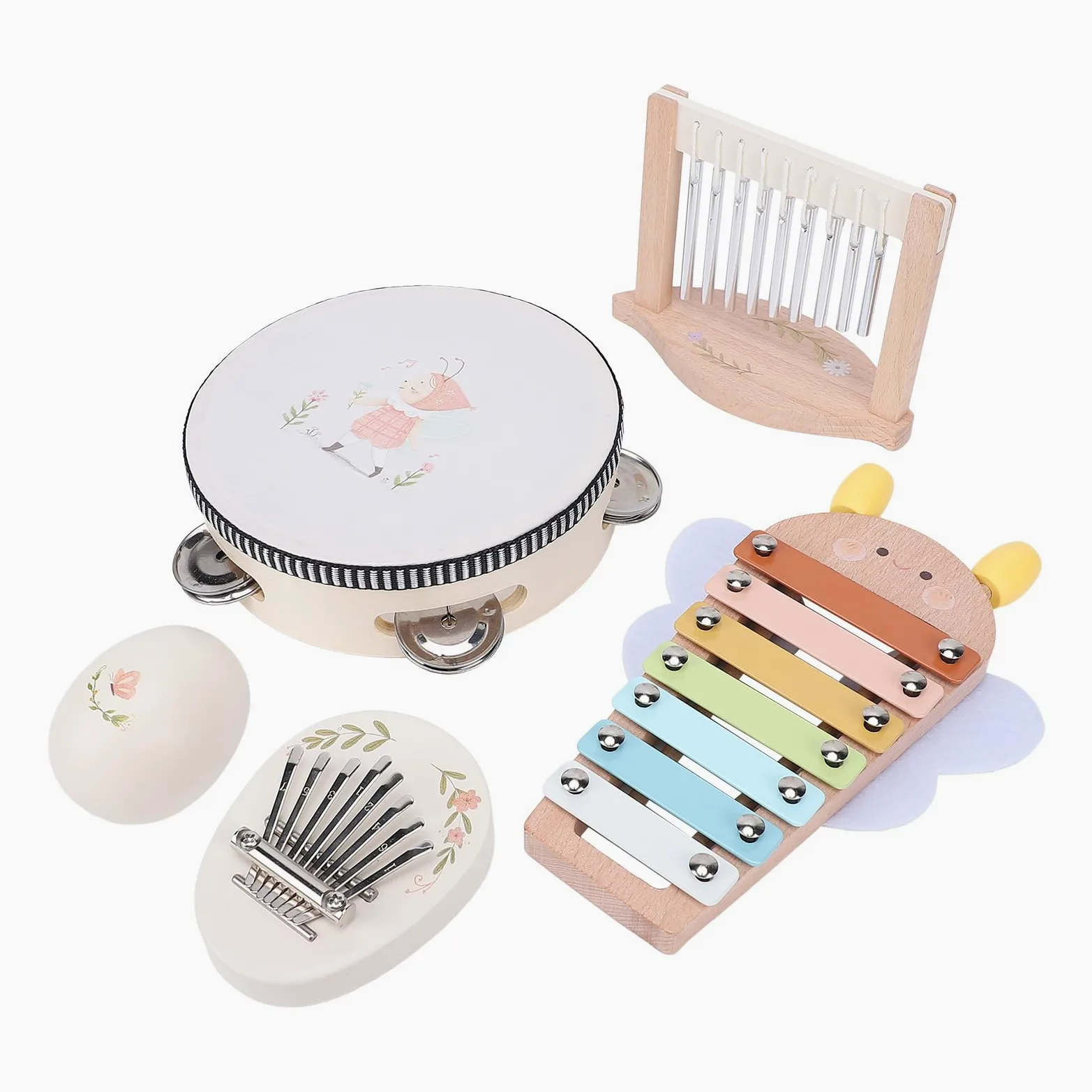 Set Percussioni per Bambini, Giocattoli Musicali Montessori in