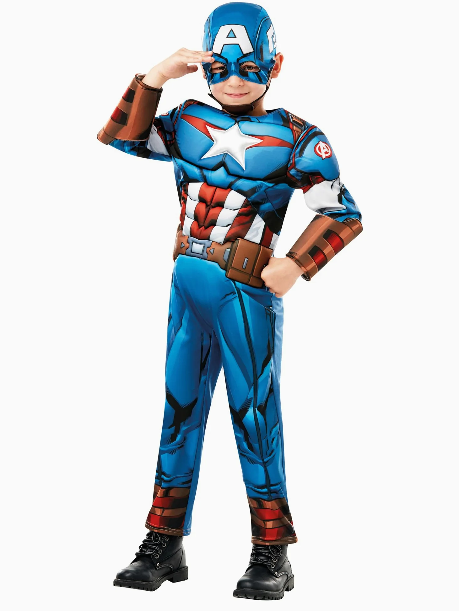 Rubie’s Costume Capitan America Deluxe Marvel Avengers Bambini (640833-M)