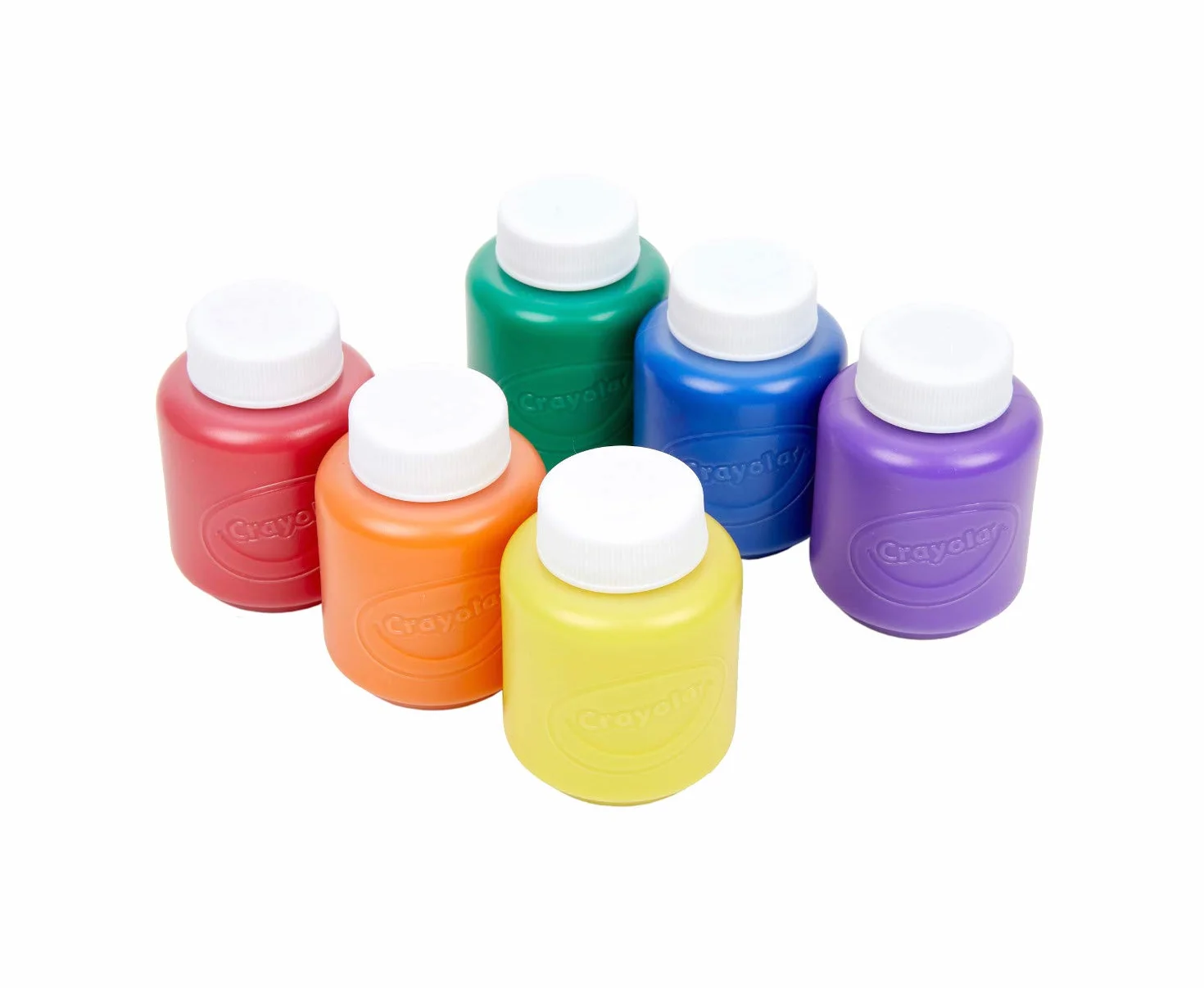 CRAYOLA - Tempere Lavabili per Bambini, Confezione da 6 Barattolini da 59 ml, Colori Classici, Età Consigliata: da 3 Anni