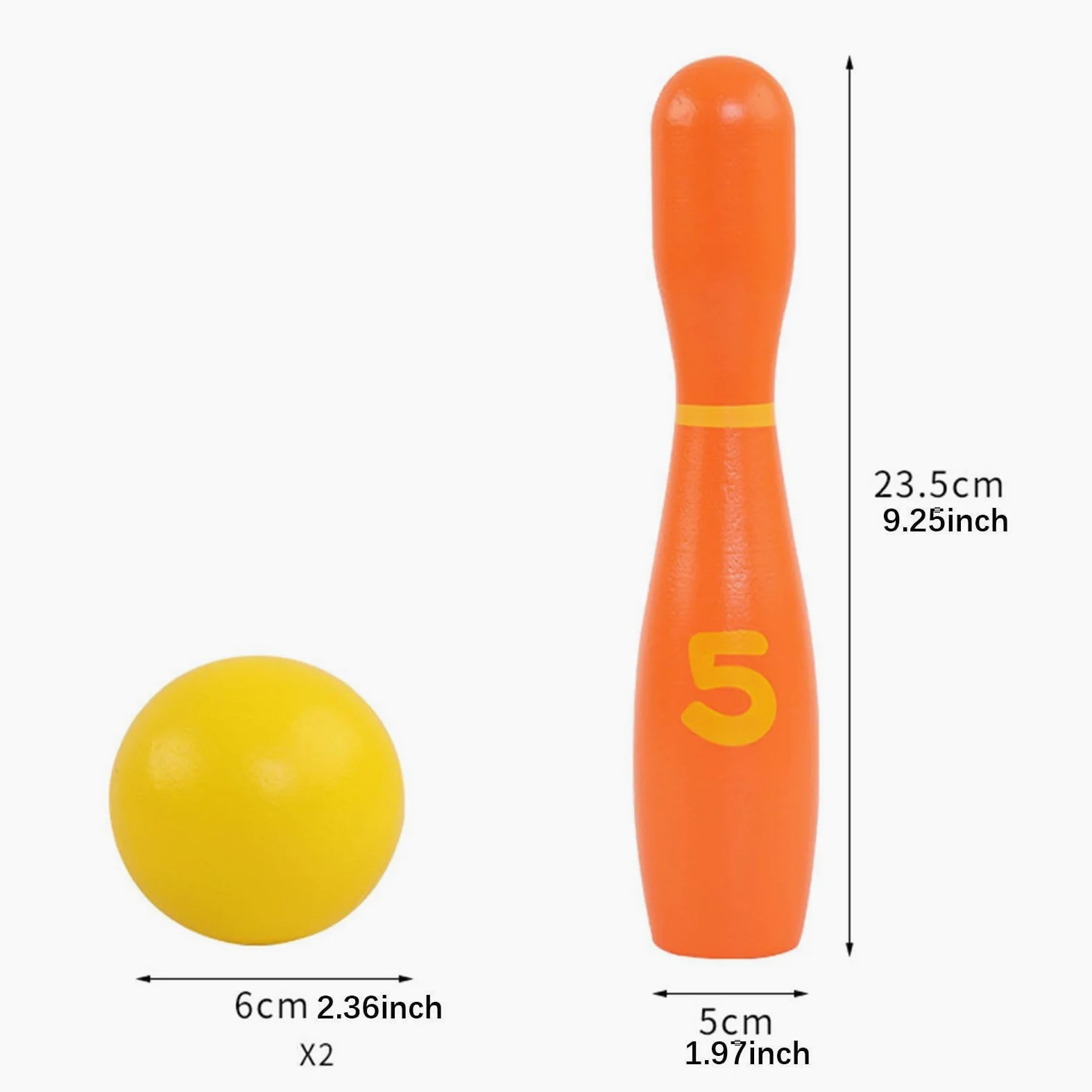 Set da Bowling per Bambini, Set da Bowling in Legno per Lo Sviluppo Precoce, Gioco di attività al Chiuso, Ideale Come Regalo, Giocattolo per La Casa