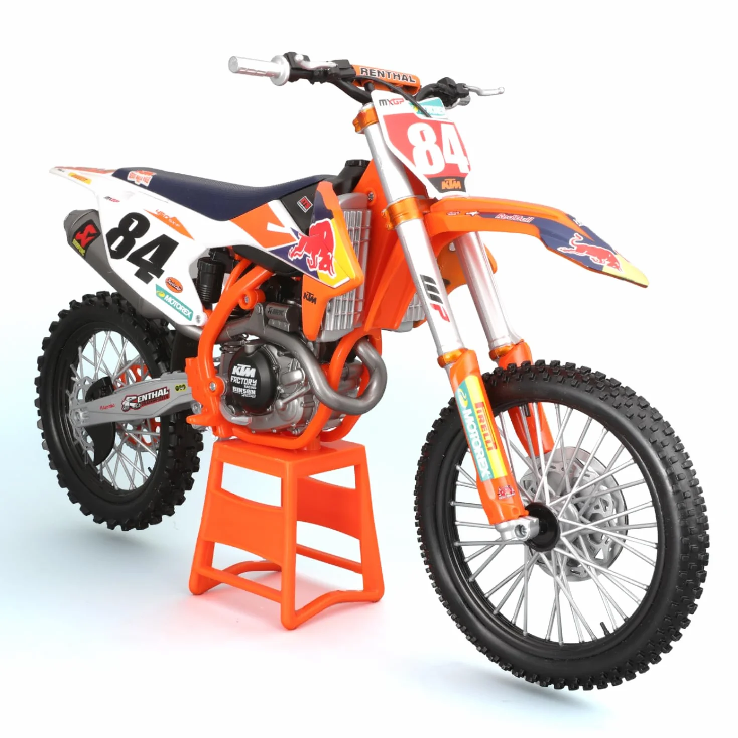 Burago Maisto Moto Red Bull KTM Supercross Sx450, Multicolore, ‎39.4 X 16 X 24.8 Cm