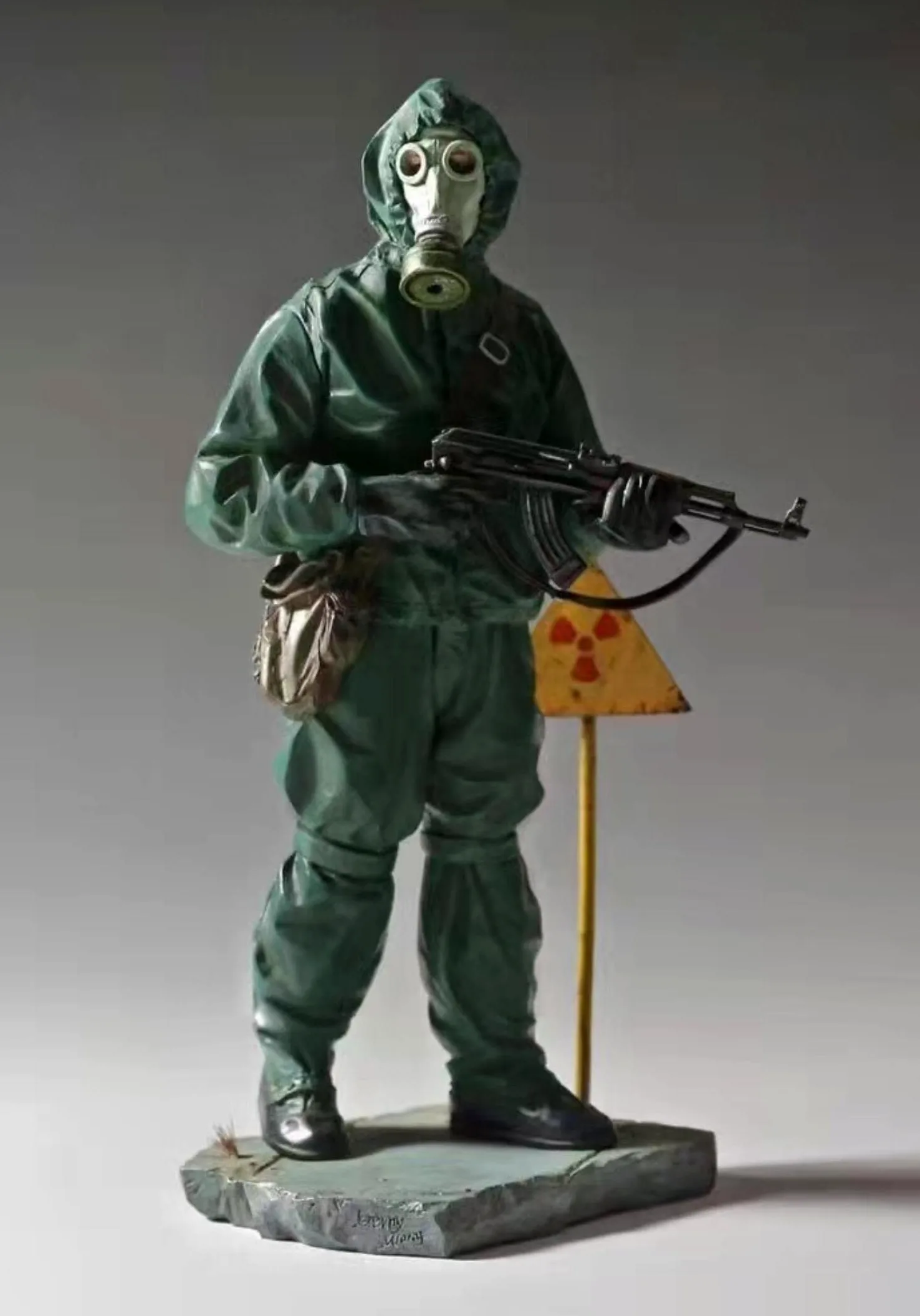1/16 Figura in Resina Kit Modello Soldato biochimico GK Kit smontato e Non Verniciato