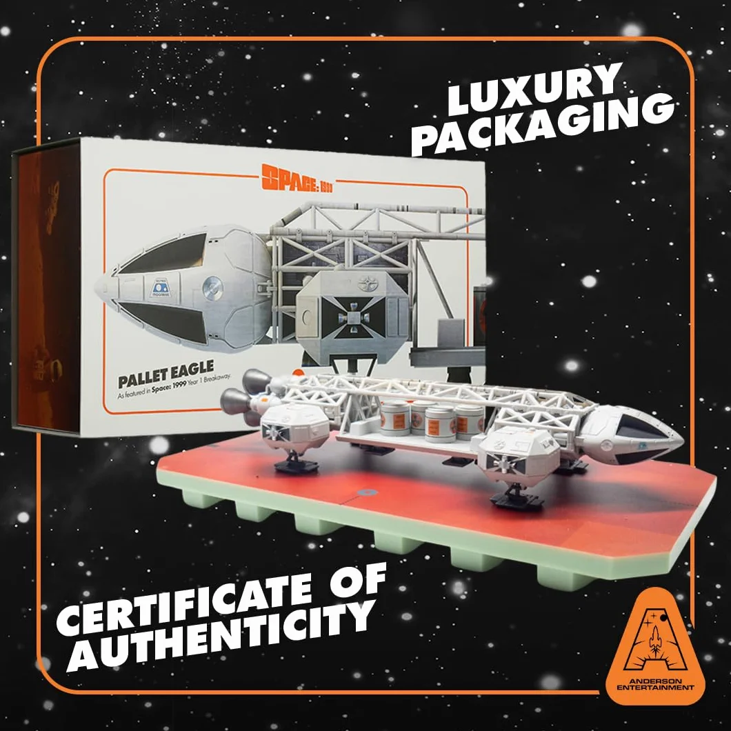 Spazio: 1999 Pallet Eagle Shuttle Model - Nave spaziale da collezione edizione limitata, scatola ufficiale Gerry Anderson Spacecraft e collezionisti