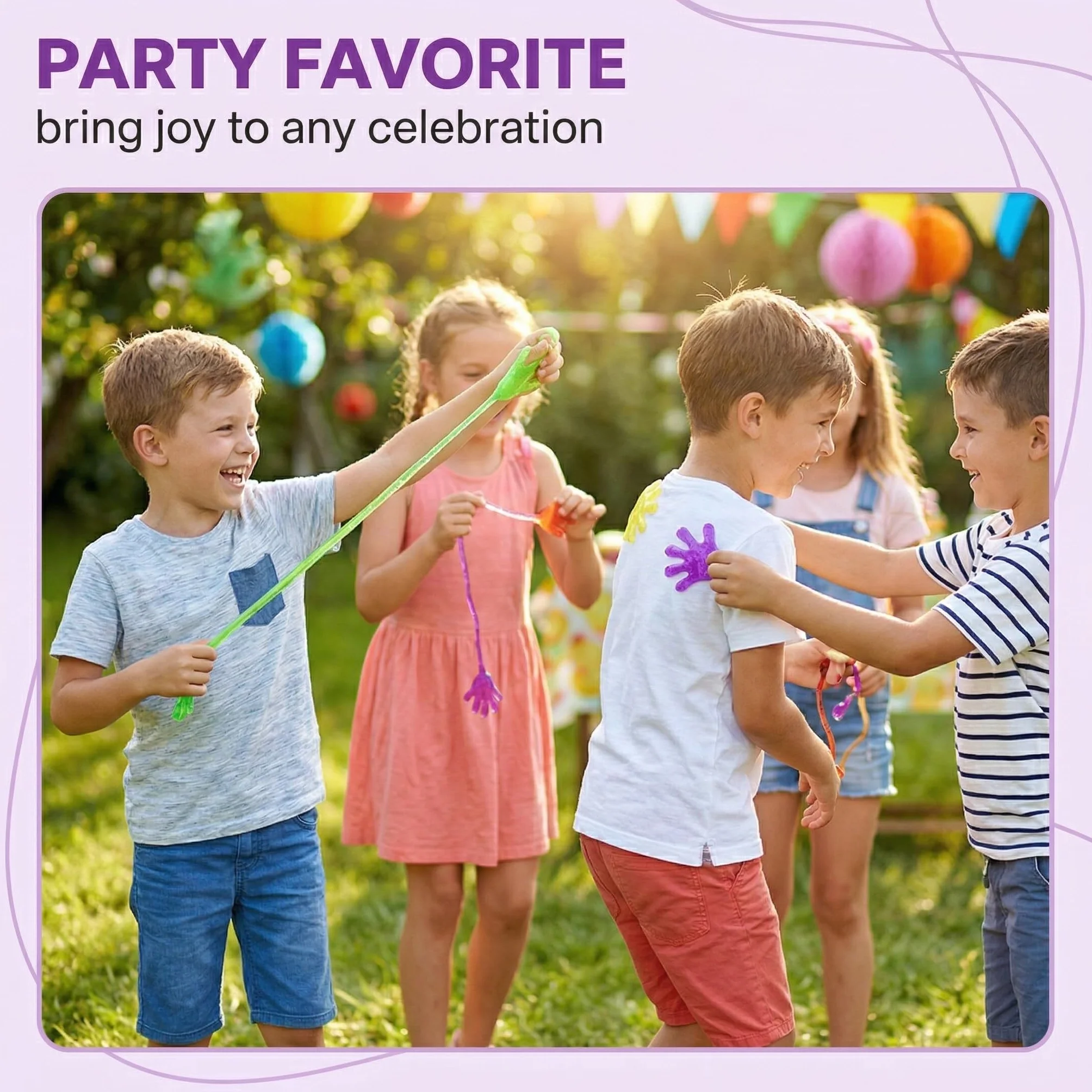 20 Pezzi Colorato Sticky Hands Giocattoli, Mani appiccicose Giocattoli per Bambini, Giocattoli per Feste, Giocattoli di Decompressione per Ragazze e Ragazzi, Colori Casuali